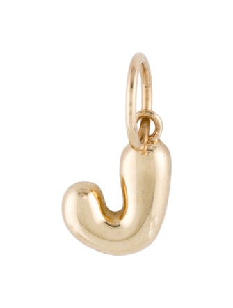 Pendant 14K Initial "J" Charm Pendant