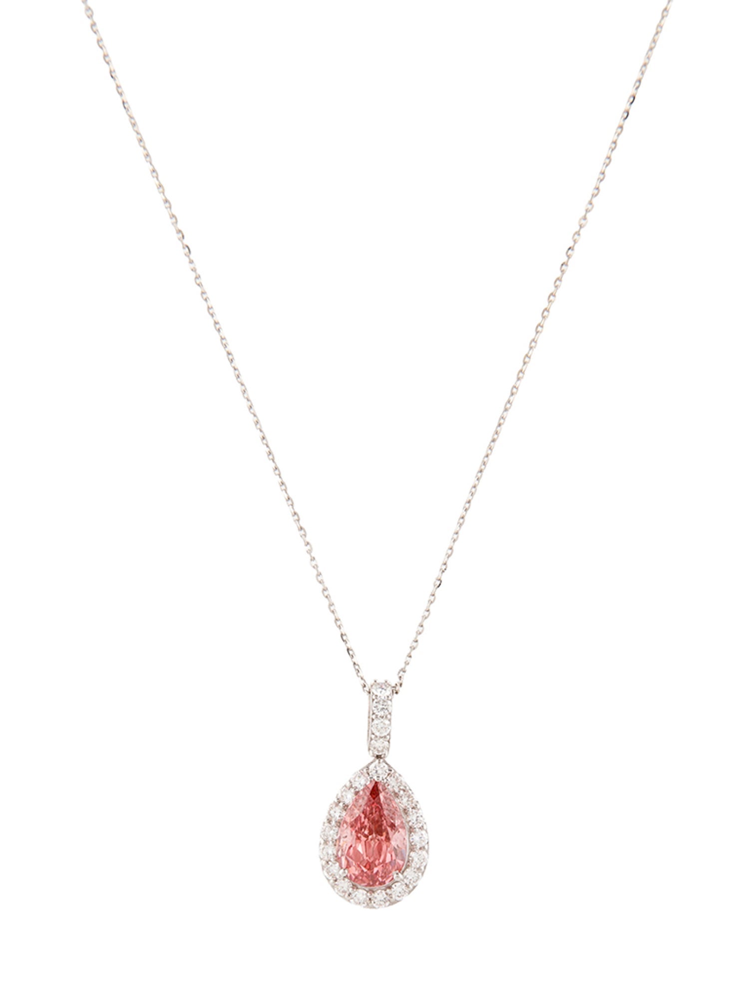 Pendant 14K 2.06ctw Lab-Grown Diamond Pendant Necklace