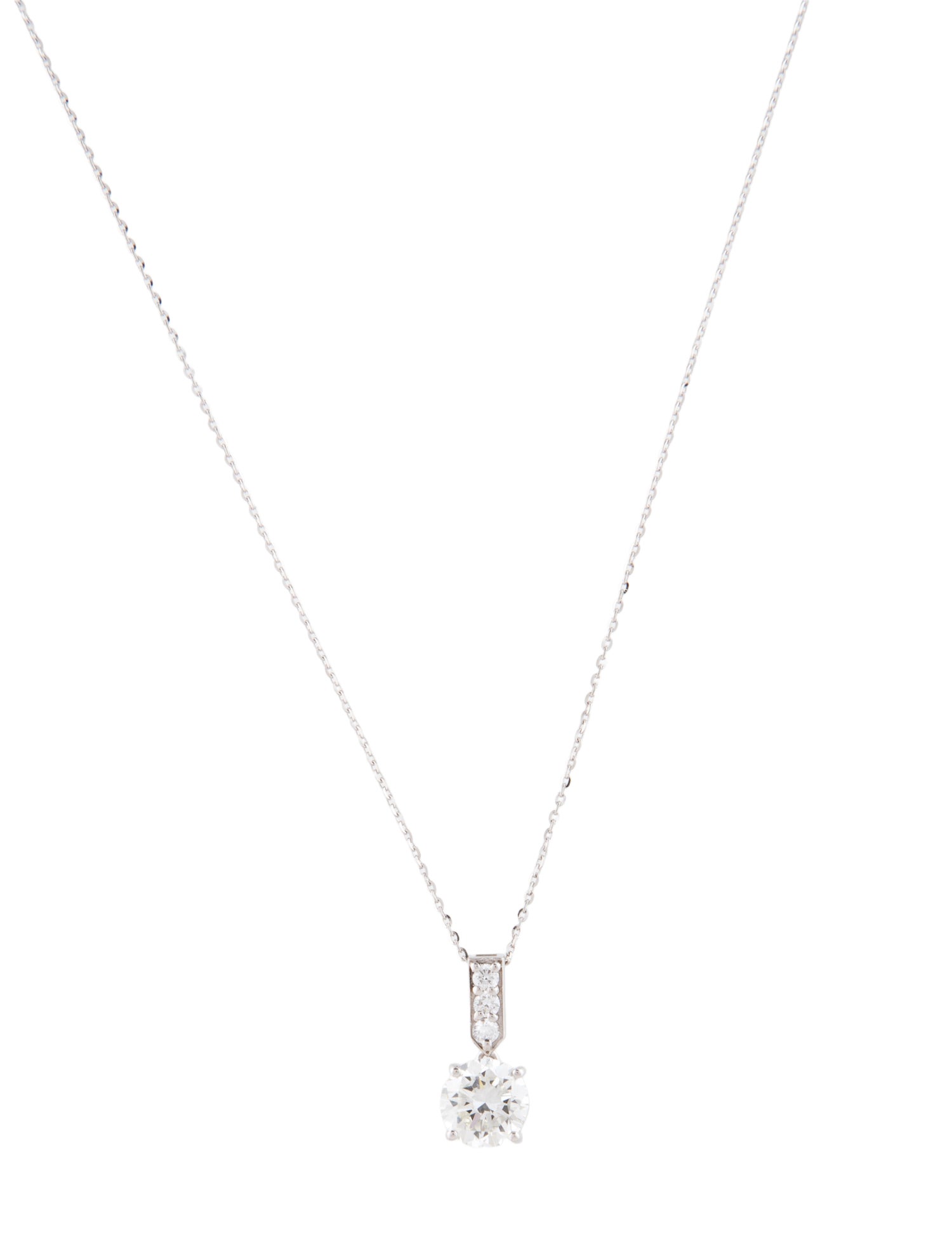 Pendant 14K 1.50ctw Lab-Grown Diamond Pendant Necklace