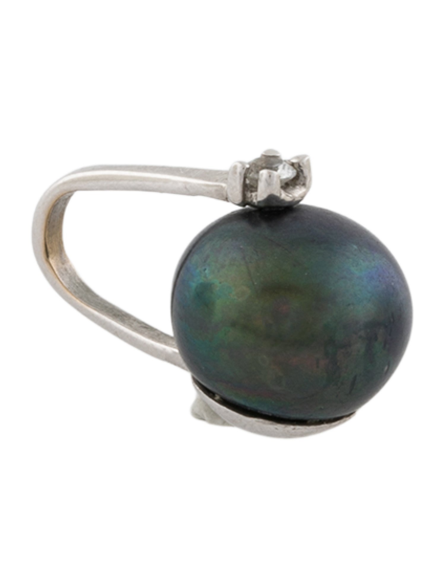 Pendant 10K Cultured Pearl & Sapphire