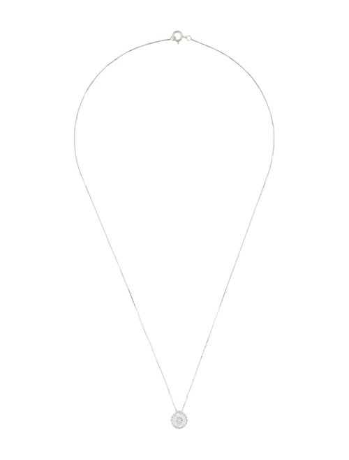 Pendant 14K 1.03ct. Lab Grown Diamond Halo Pendant Necklace