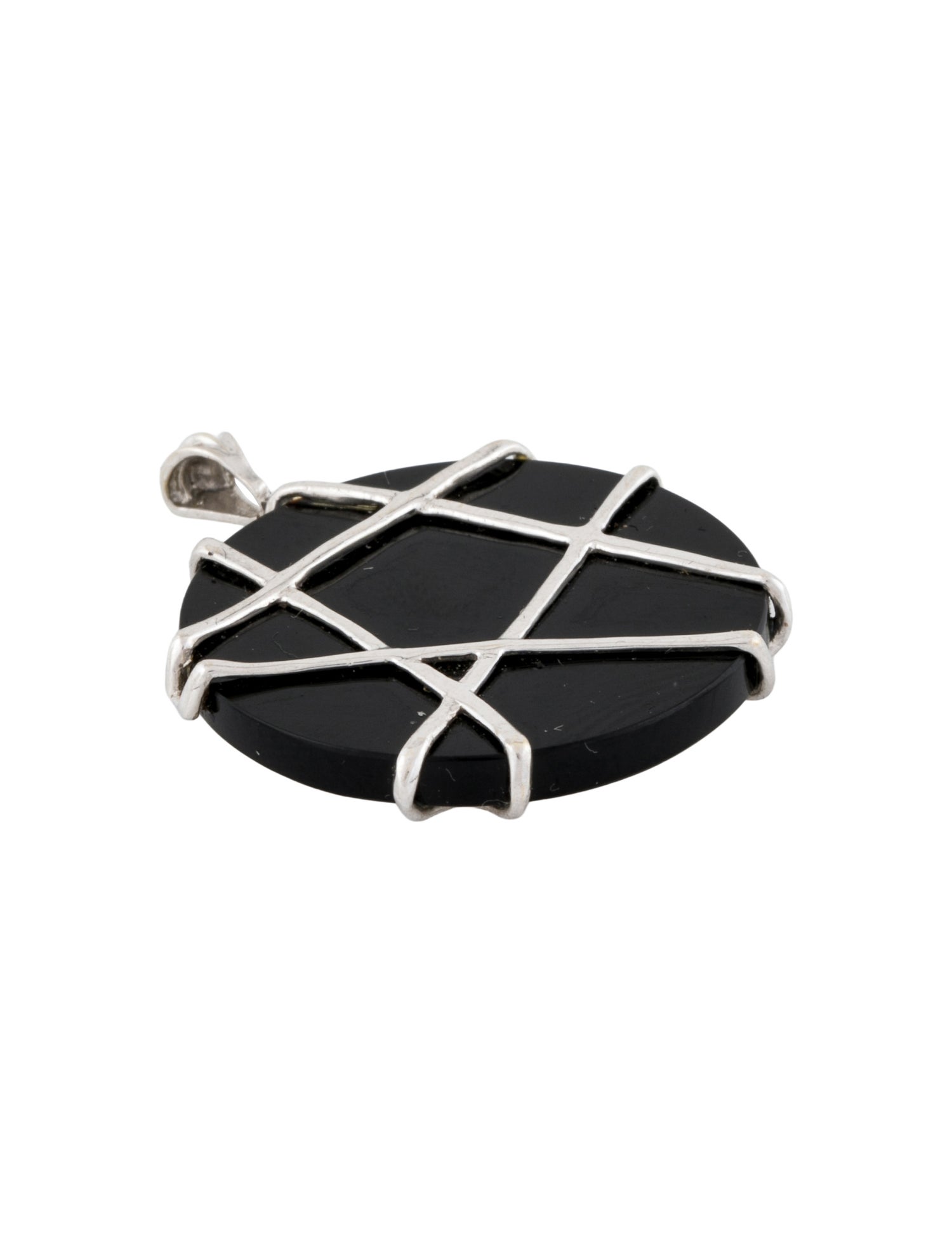 Pendant 14K Onyx Circle