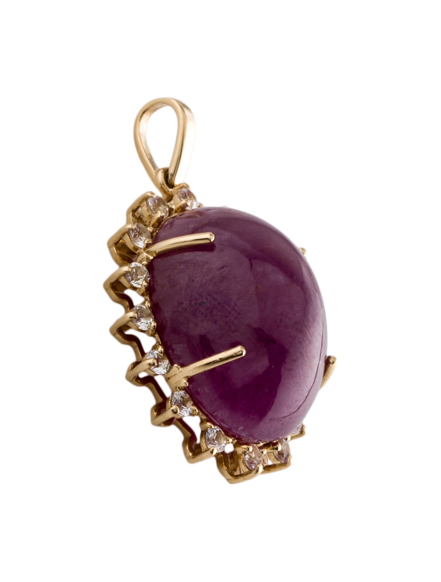 Pendant 14K Ruby & Diamond