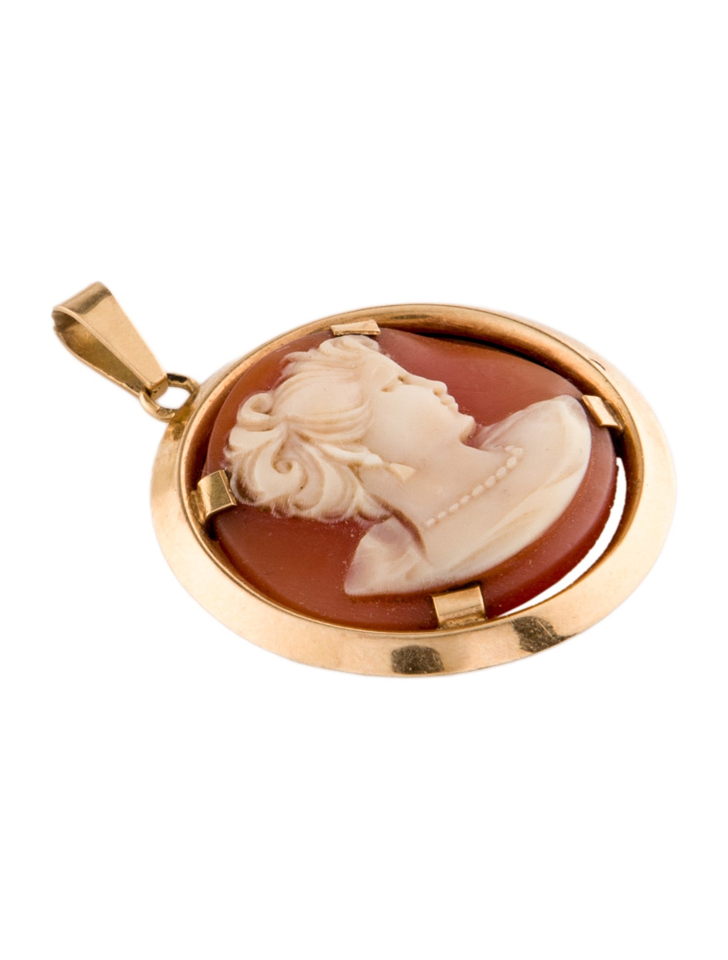 Pendant 18K Shell Cameo
