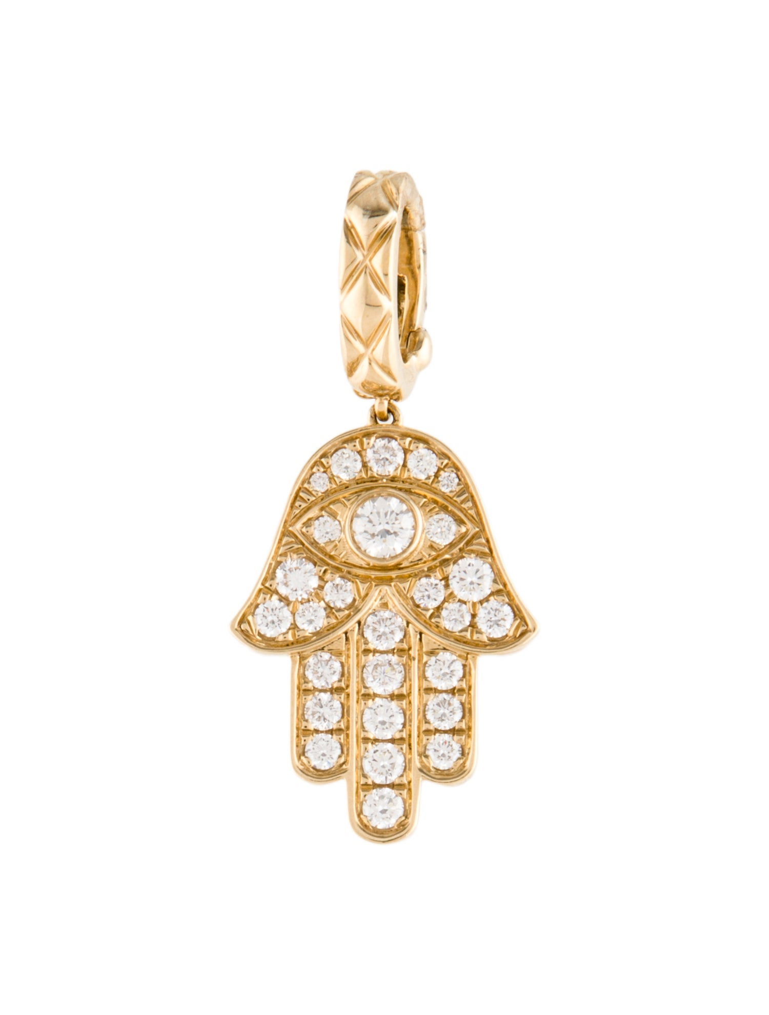 Pendant A. Jaffe 14K Diamond Hamsa