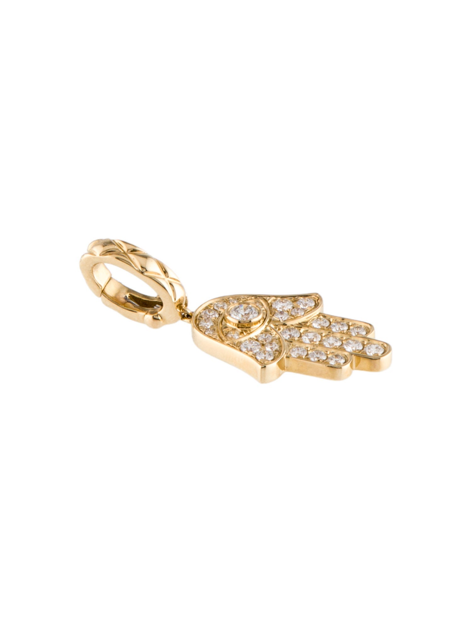 Pendant A. Jaffe 14K Diamond Hamsa