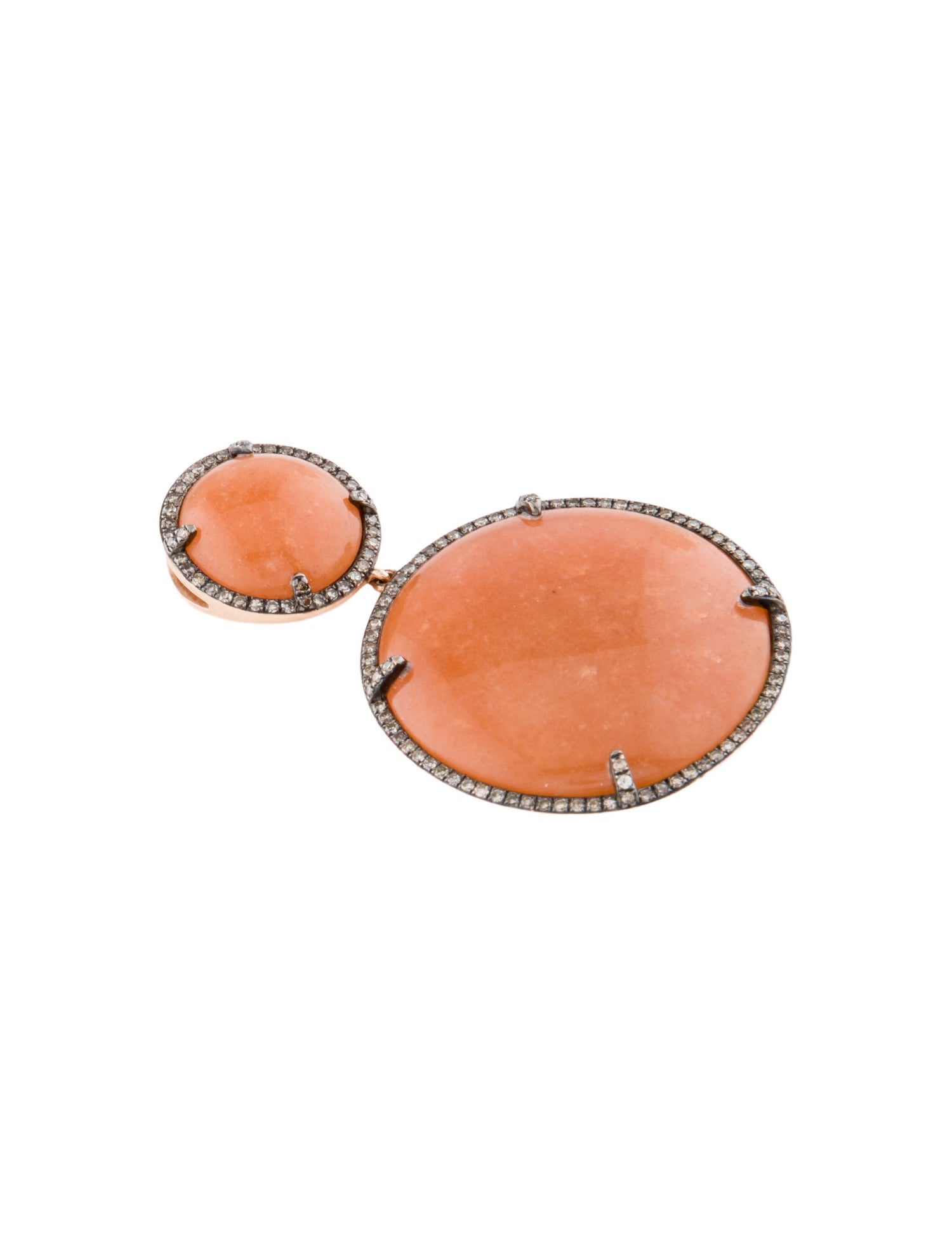 Pendant 14K 40.99ct Dyed Quartzite & Diamond