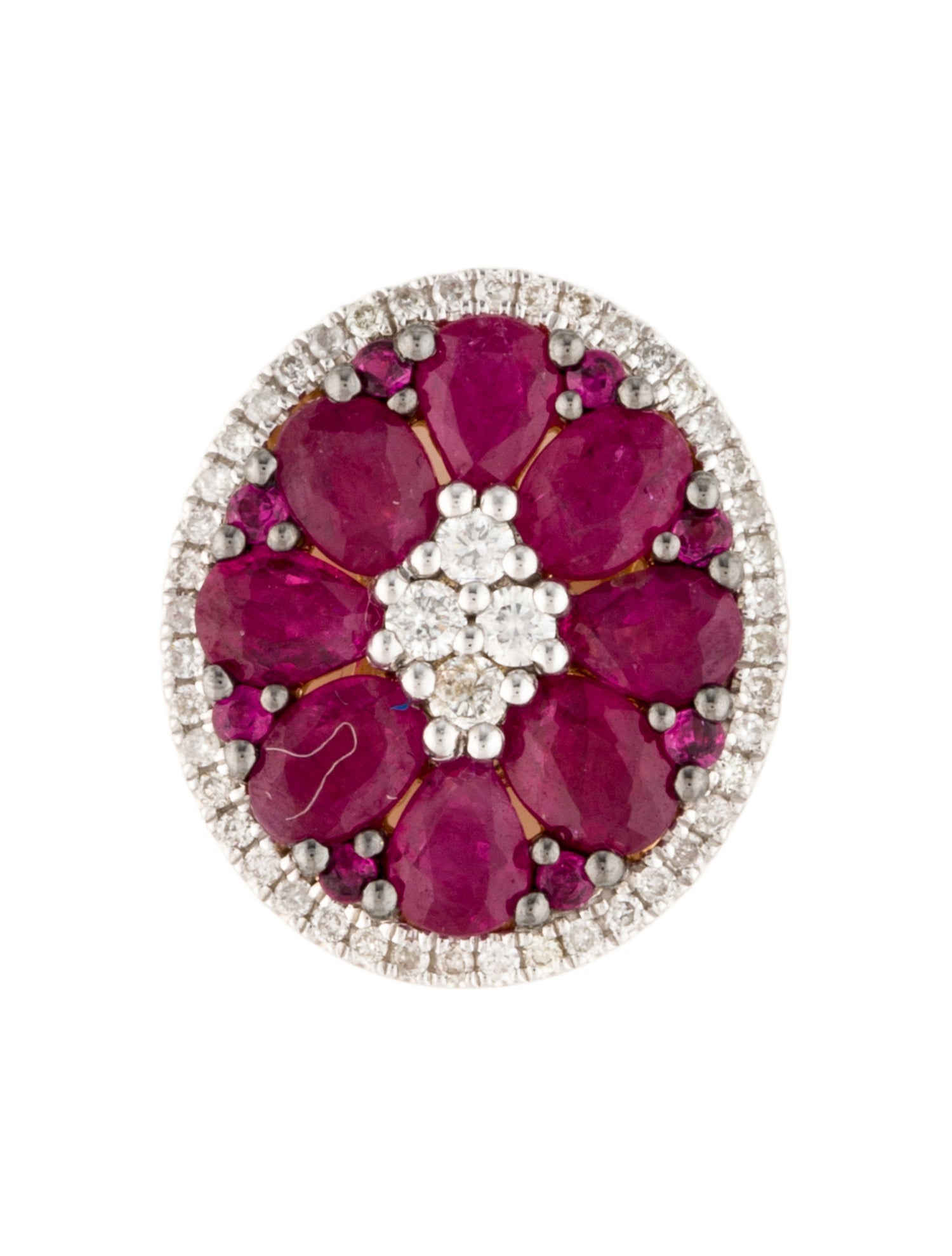 Pendant 14K 1.32ctw Ruby & Diamond Pendant