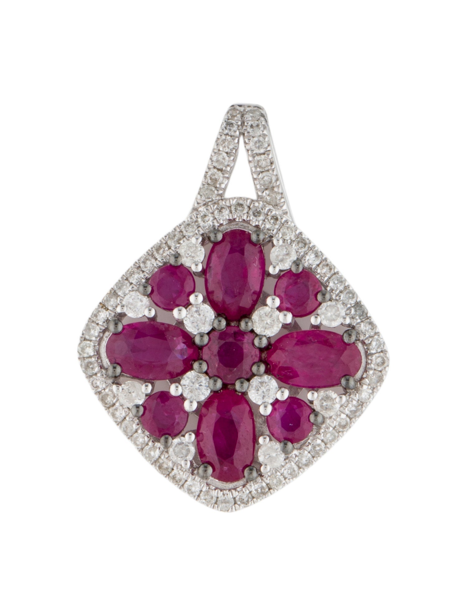 Pendant 14K 1.24ctw Ruby & Diamond Pendant