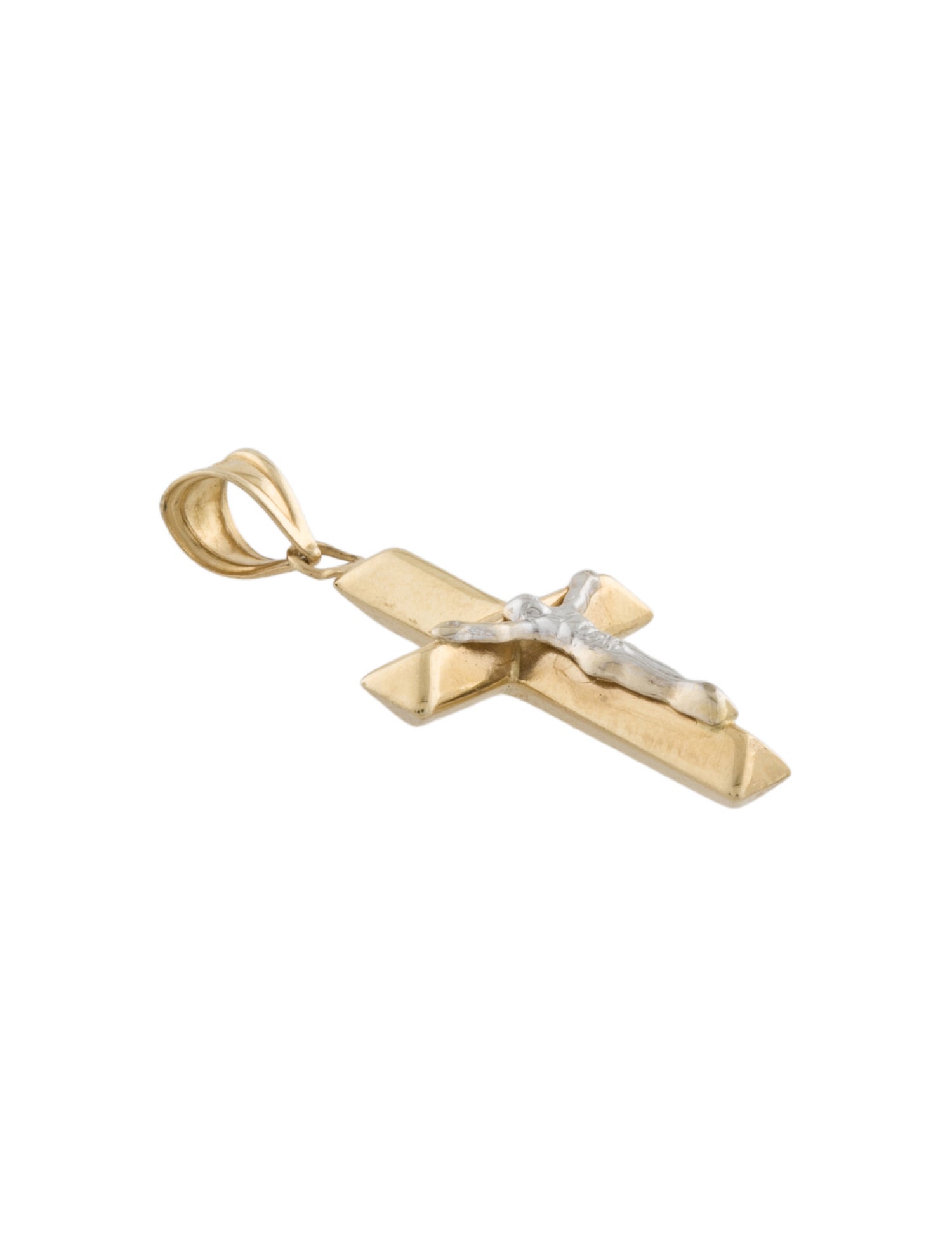 Pendant Two-Tone Cross