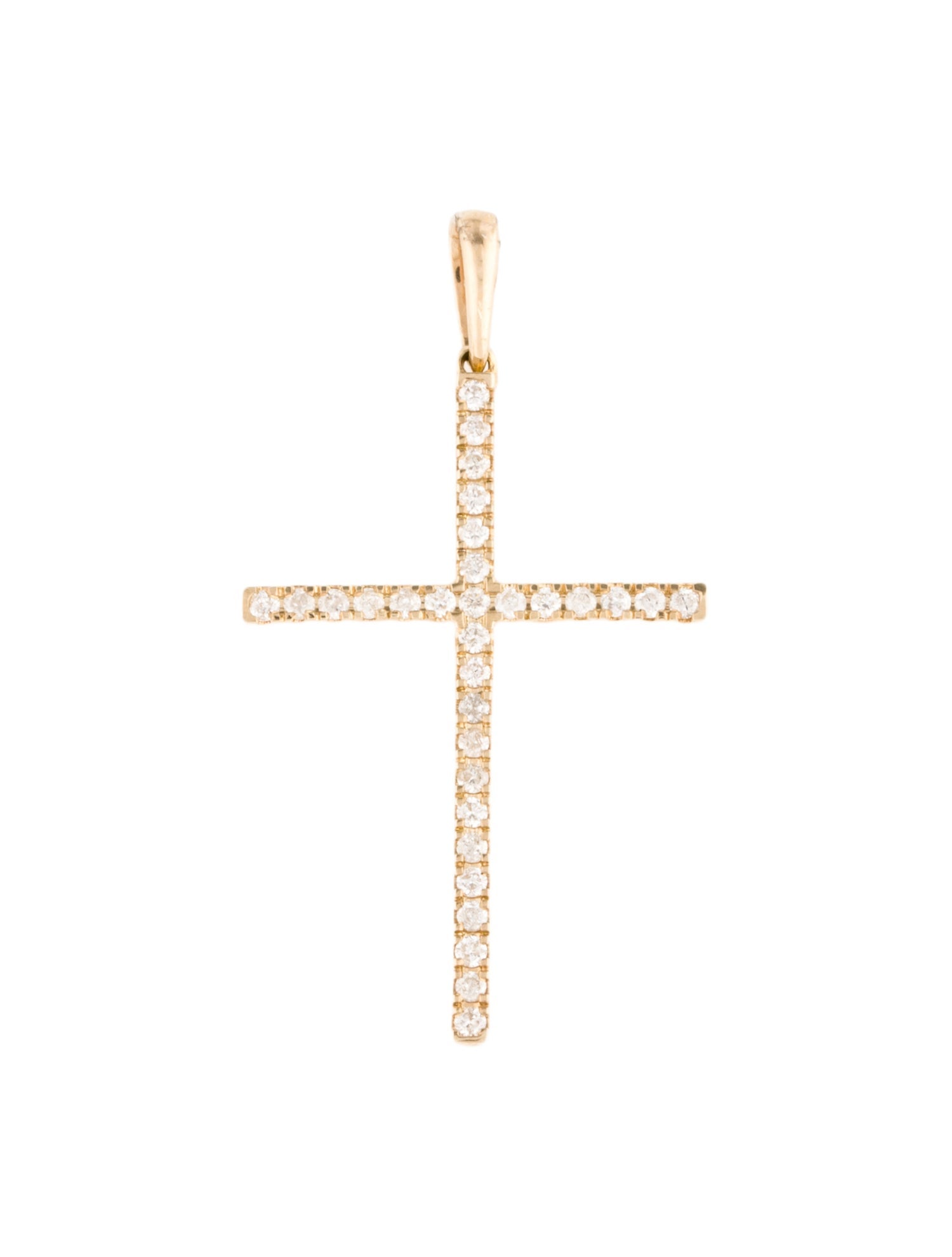 Pendant 14K Diamond Cross Pendant