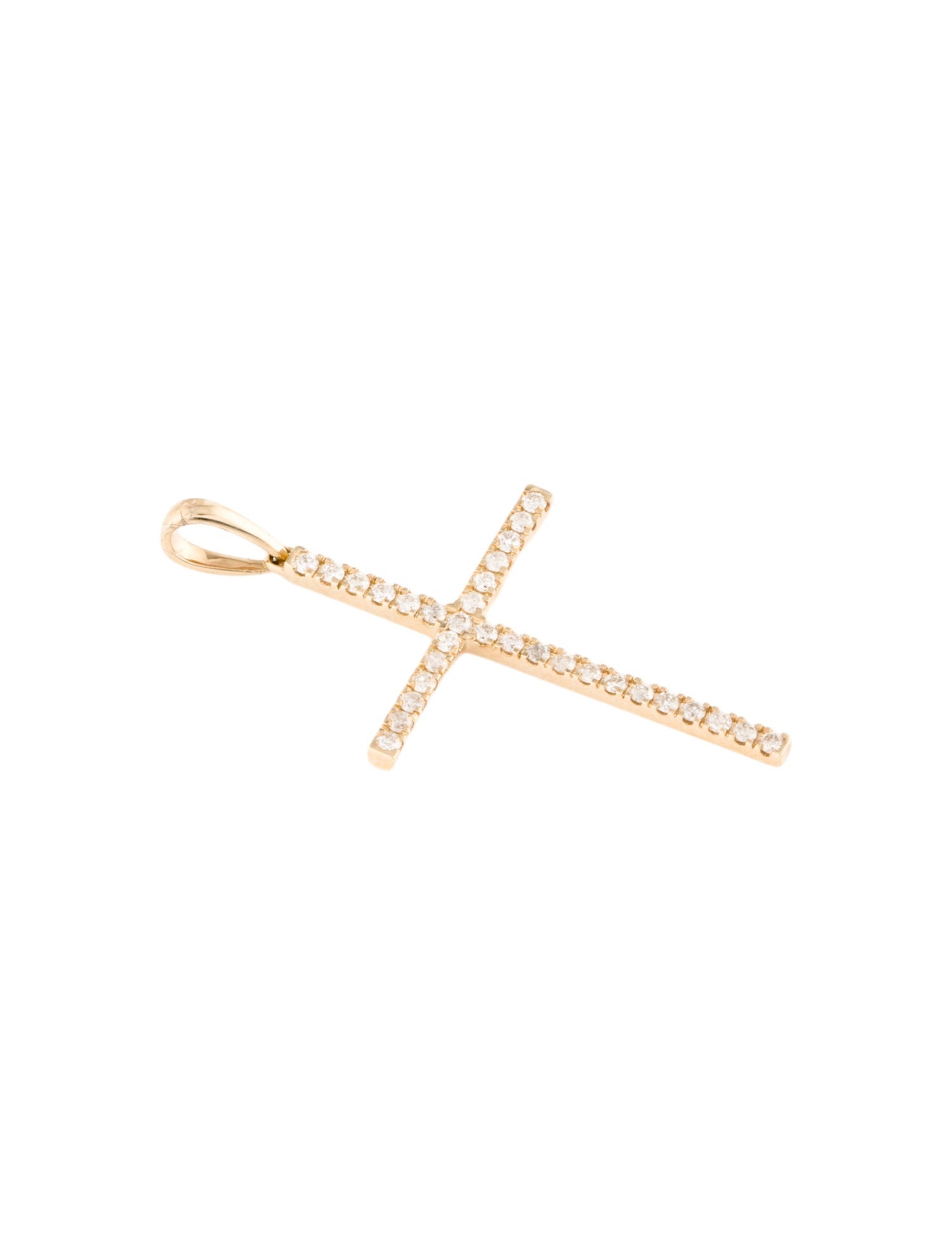 Pendant 14K Diamond Cross Pendant
