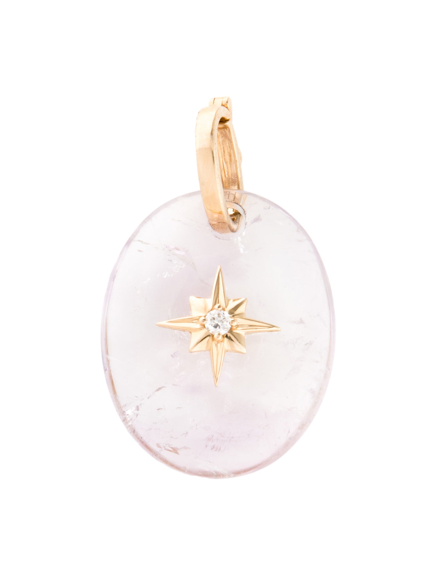 Pendant 14K Diamond & Amethyst