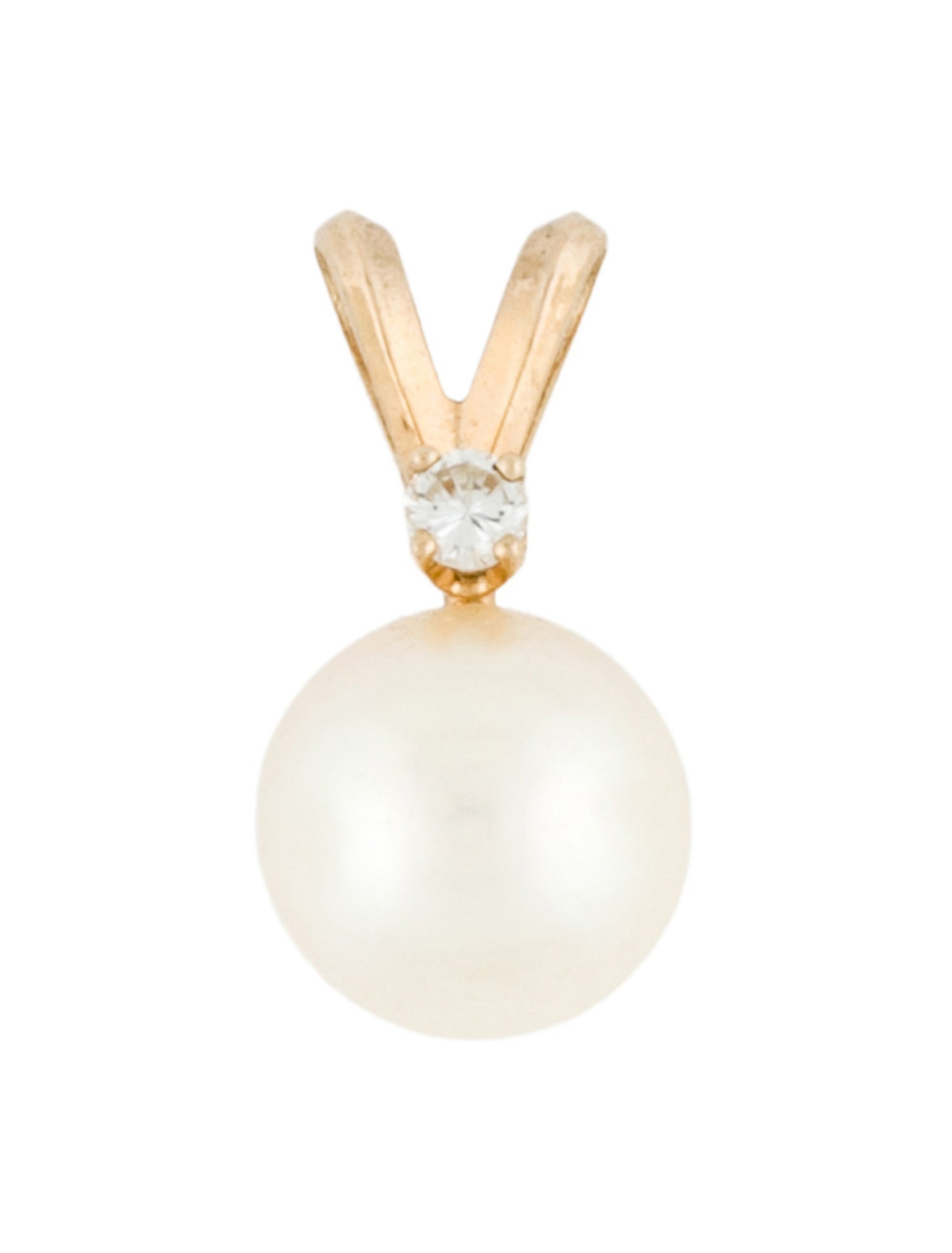 Pendant 14K Pearl & Diamond