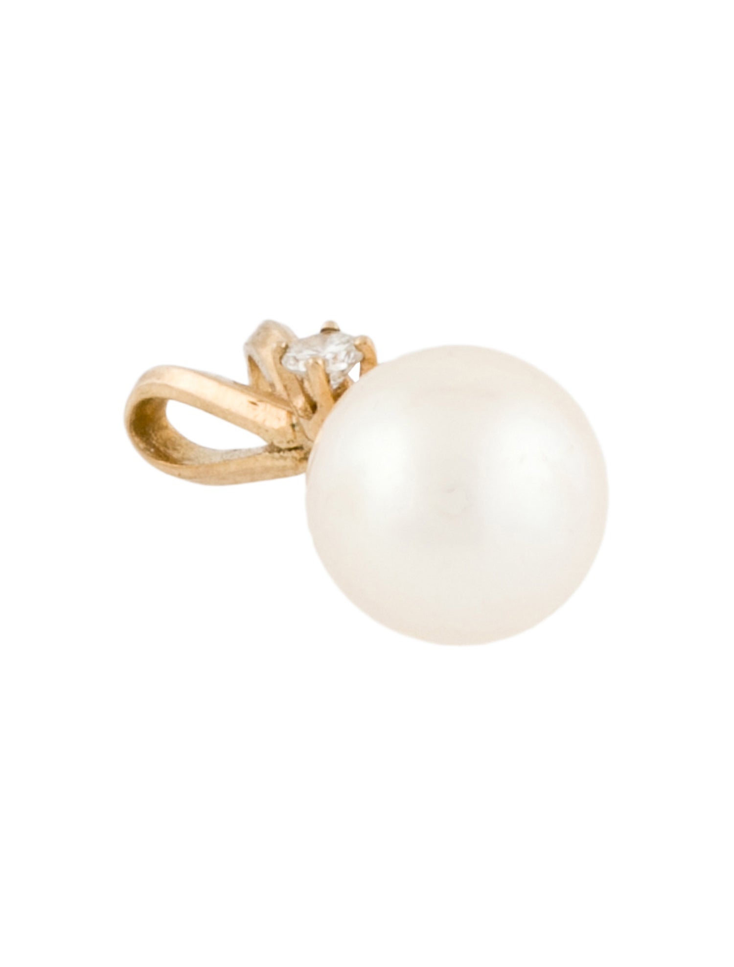 Pendant 14K Pearl & Diamond