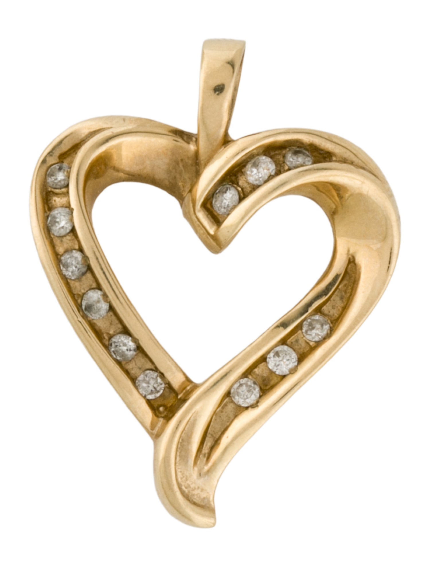 Pendant 10K Diamond Heart