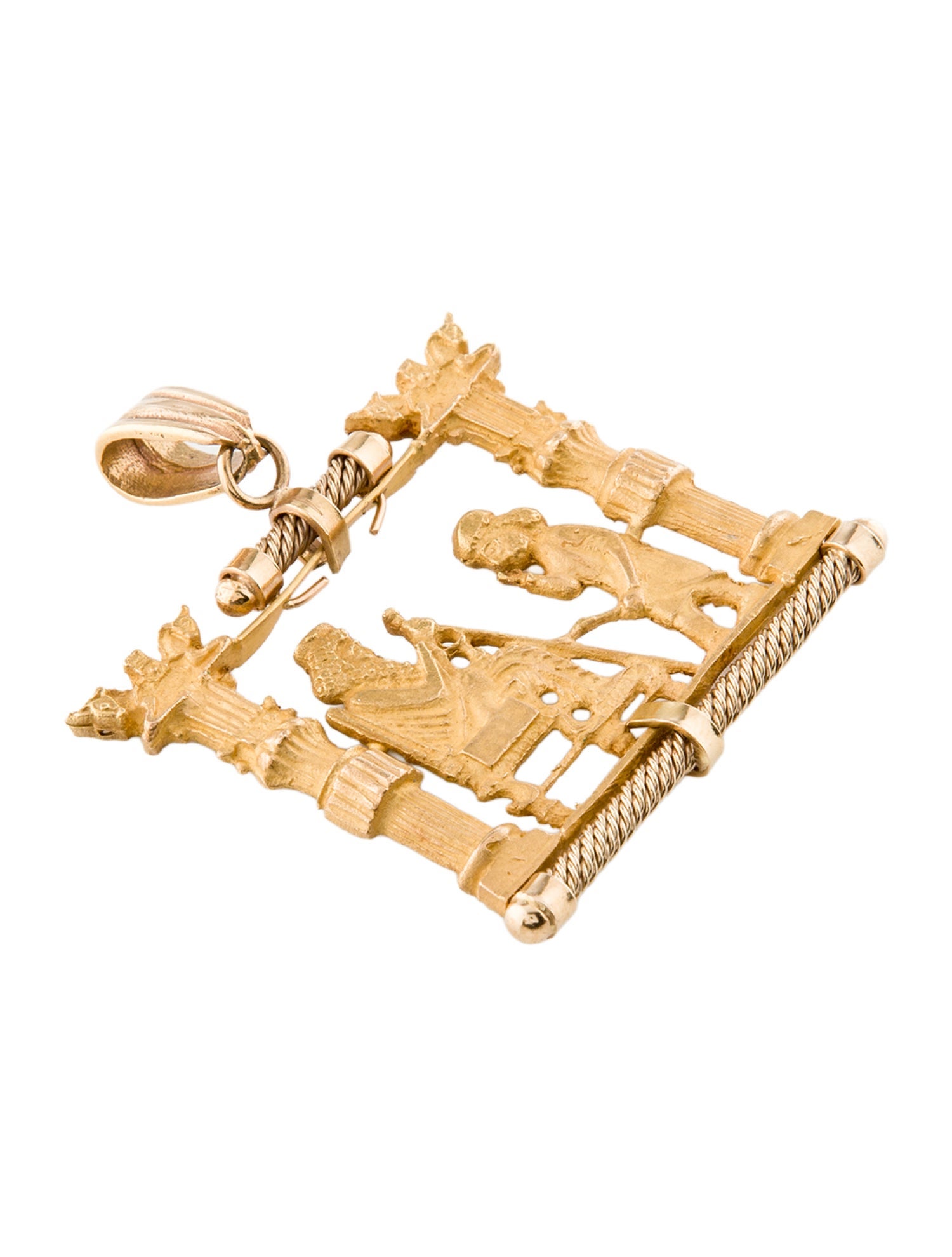 Pendant 18K Assyrian King Motif