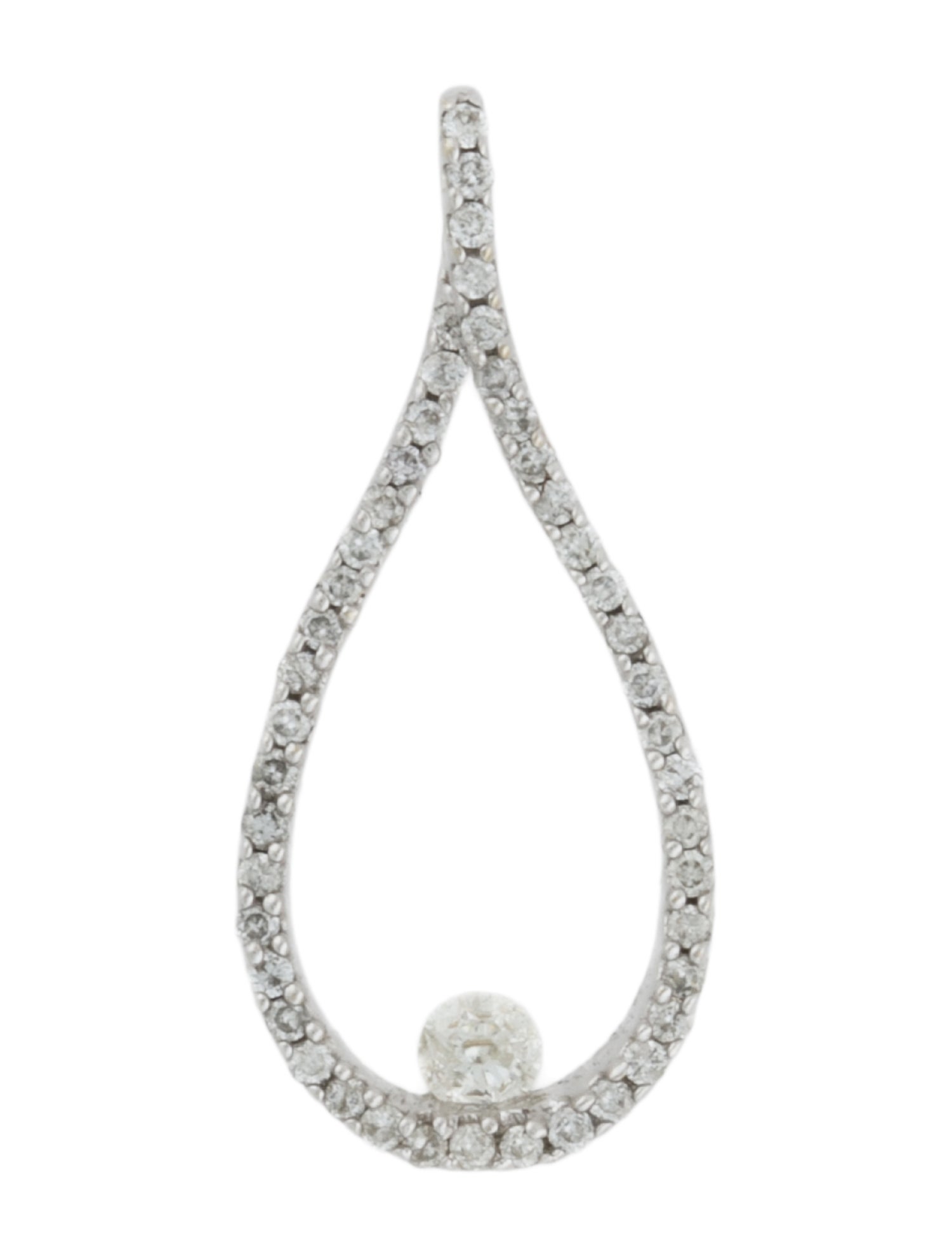 Pendant 14K Diamond Teardrop