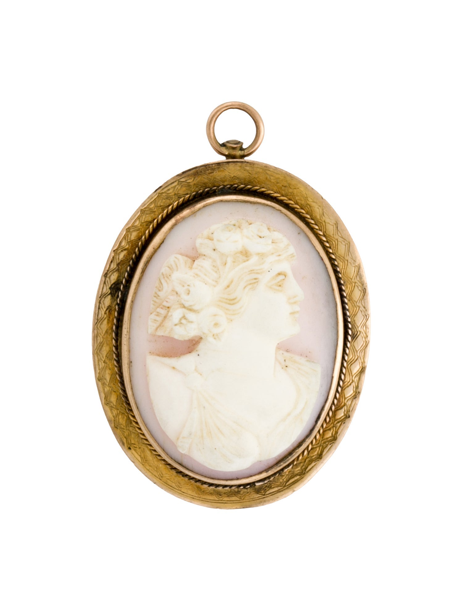 Pendant 10K Shell Cameo