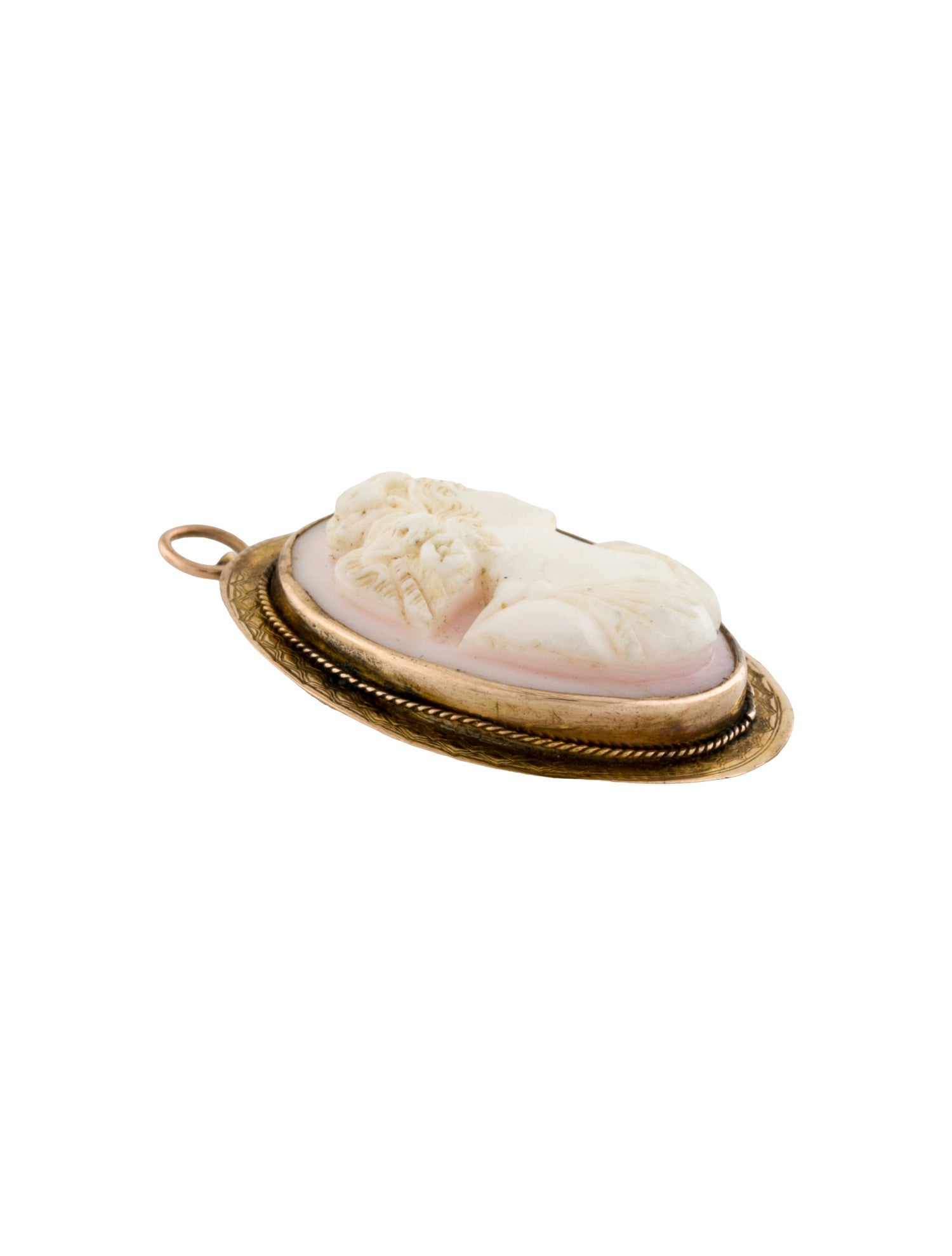 Pendant 10K Shell Cameo