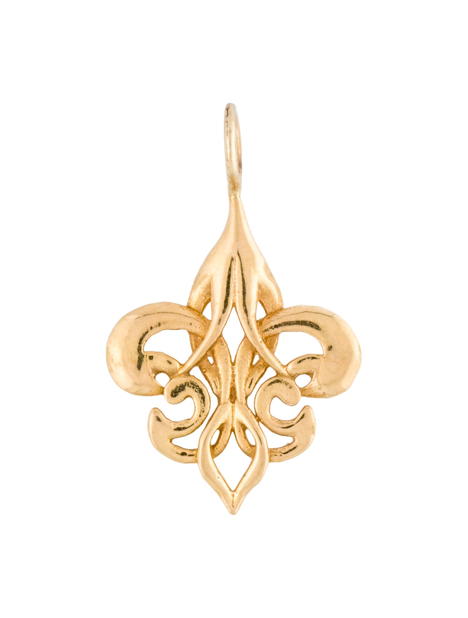 Pendant 20k Fleur De Lis