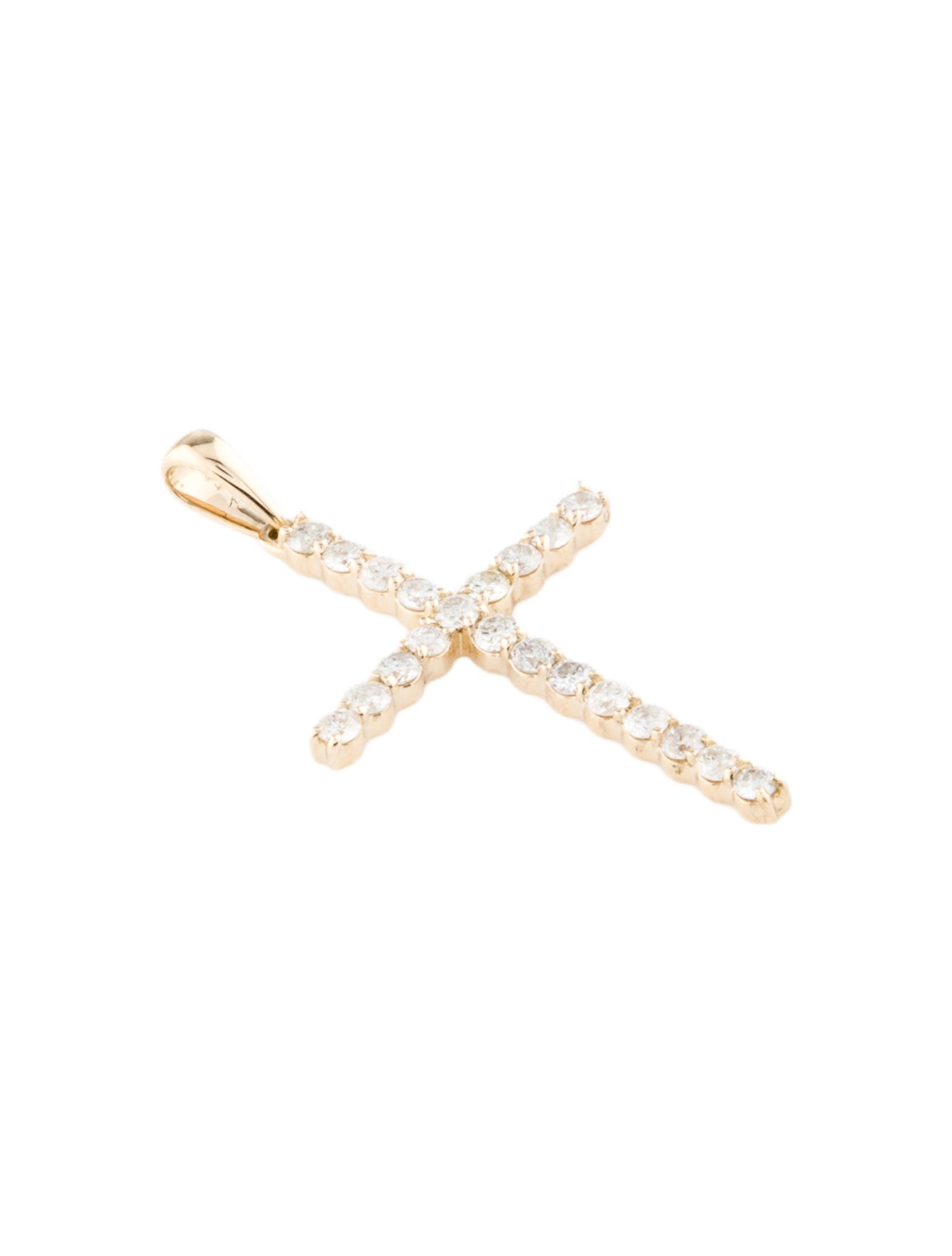 Pendant 14K Diamond Cross Pendant