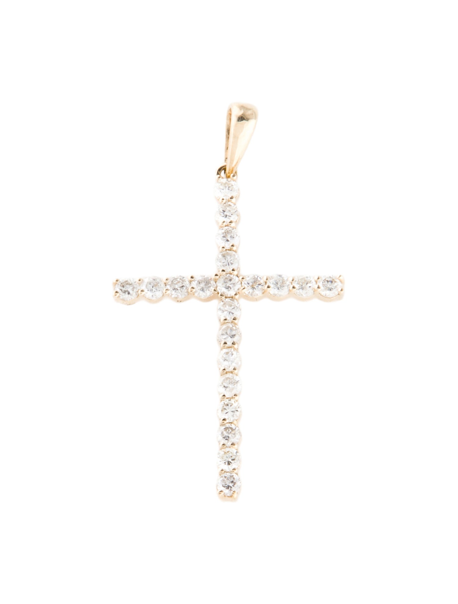 Pendant 14K Diamond Cross Pendant