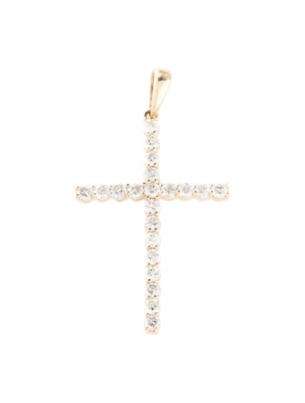 Pendant 14K Diamond Cross Pendant