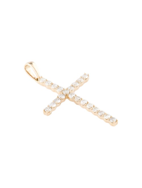 Pendant 14K Diamond Cross Pendant