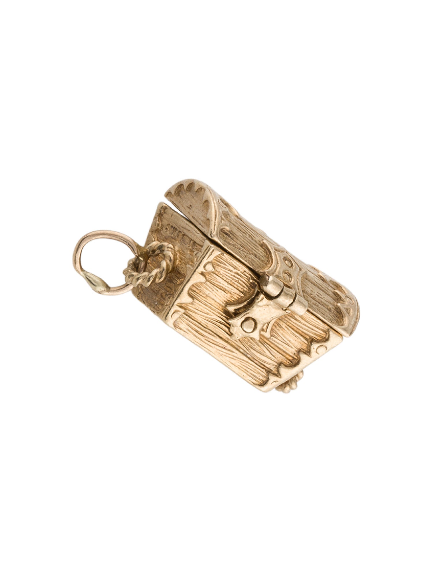 Pendant 9K Vintage Treasure Trunk