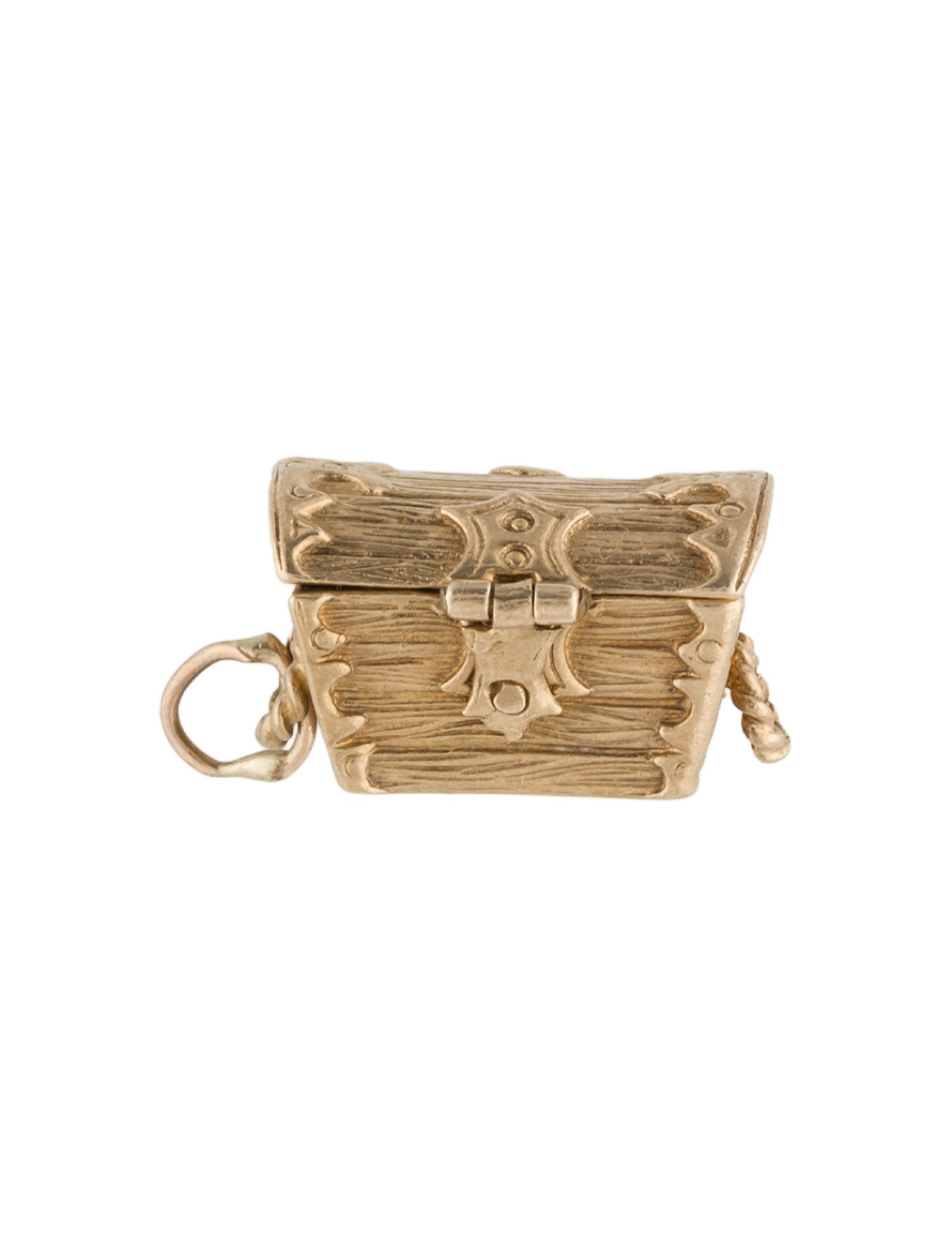 Pendant 9K Vintage Treasure Trunk