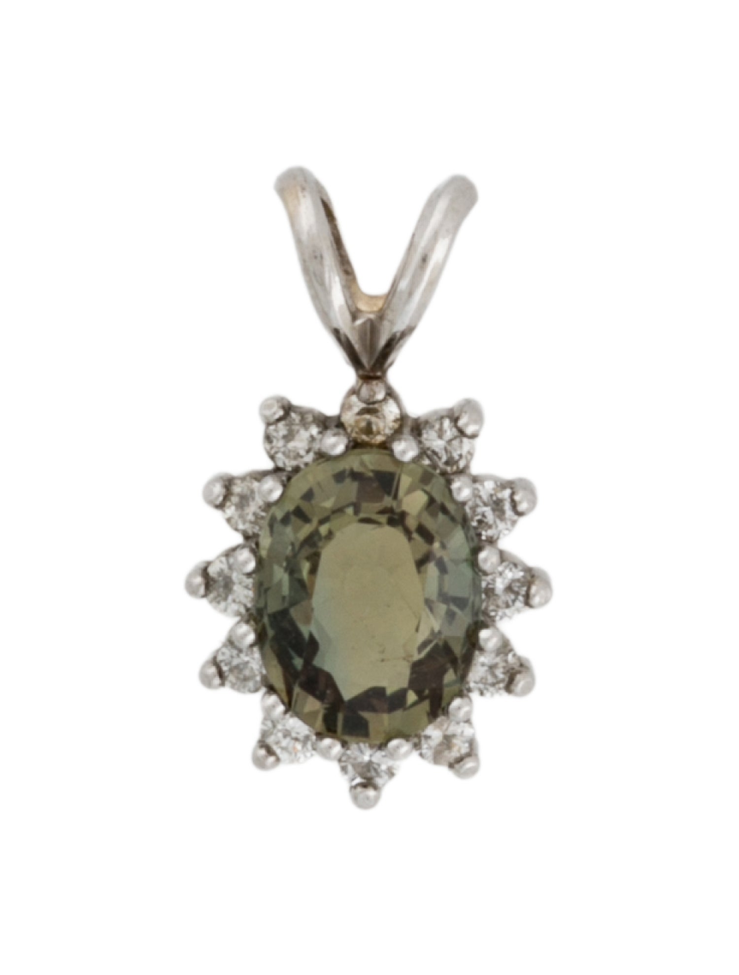 Pendant 14K Alexandrite & Diamond