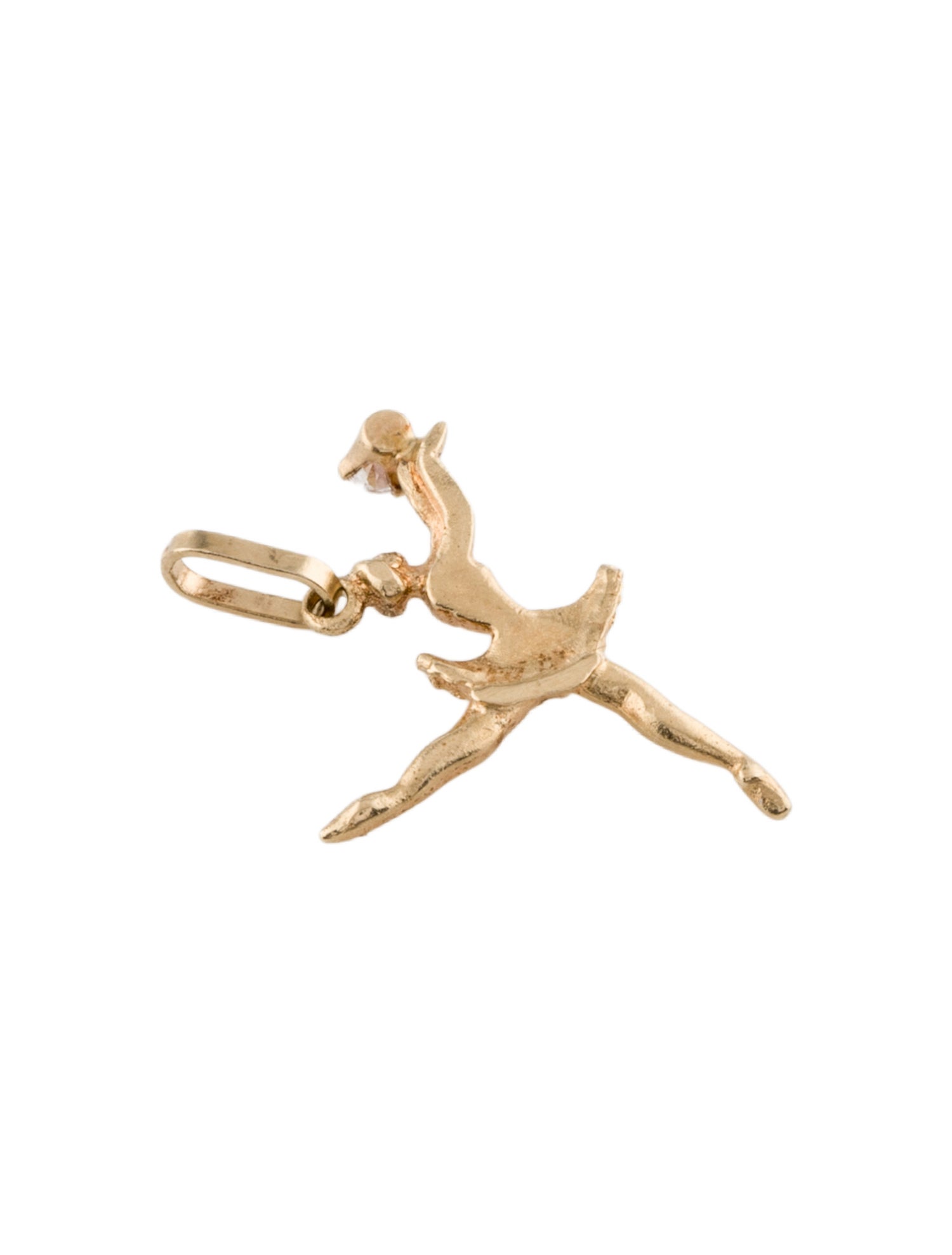 Pendant 14K Diamond Ballerina