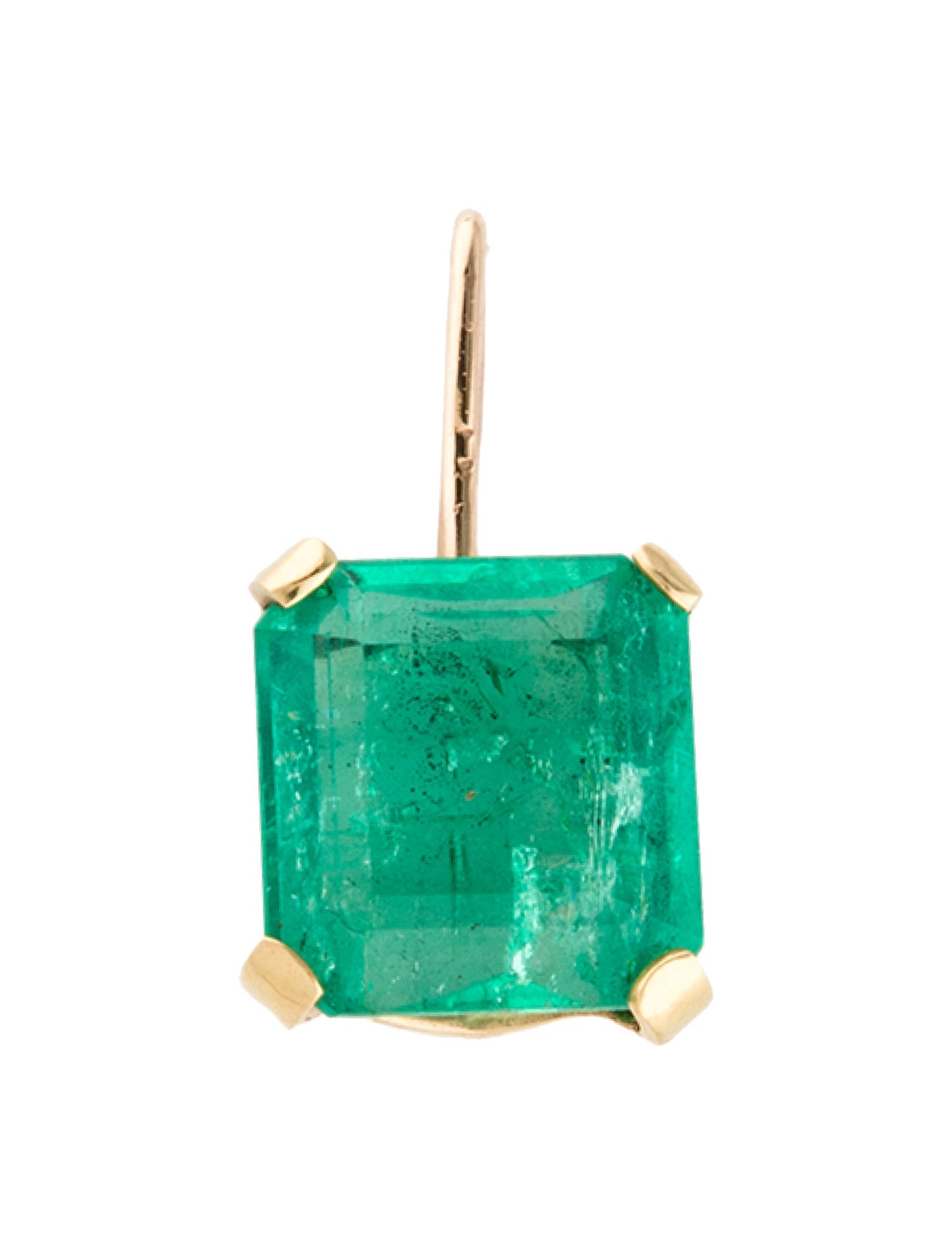 Pendant 14K 5.08ct Emerald