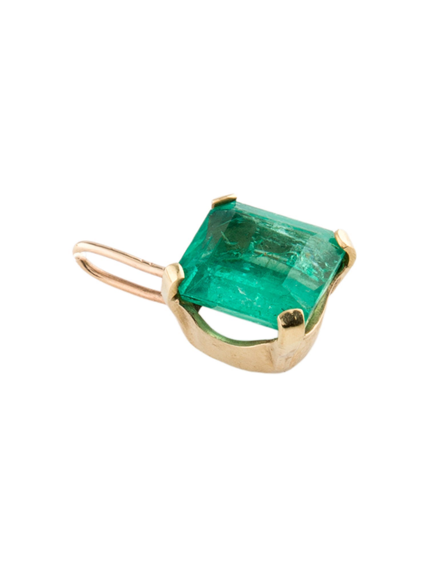 Pendant 14K 5.08ct Emerald