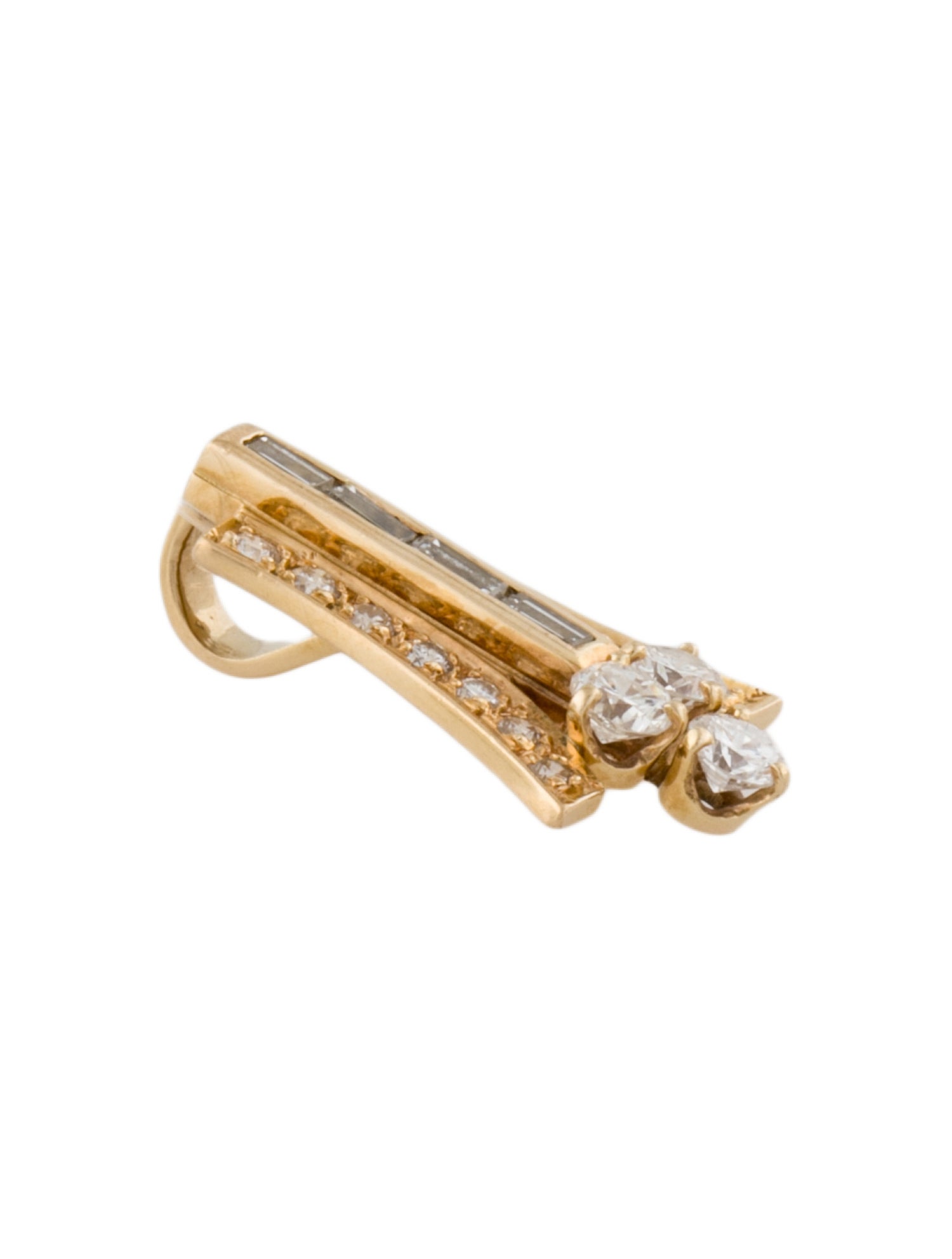 Pendant 14K 1.00ctw Diamond Slide