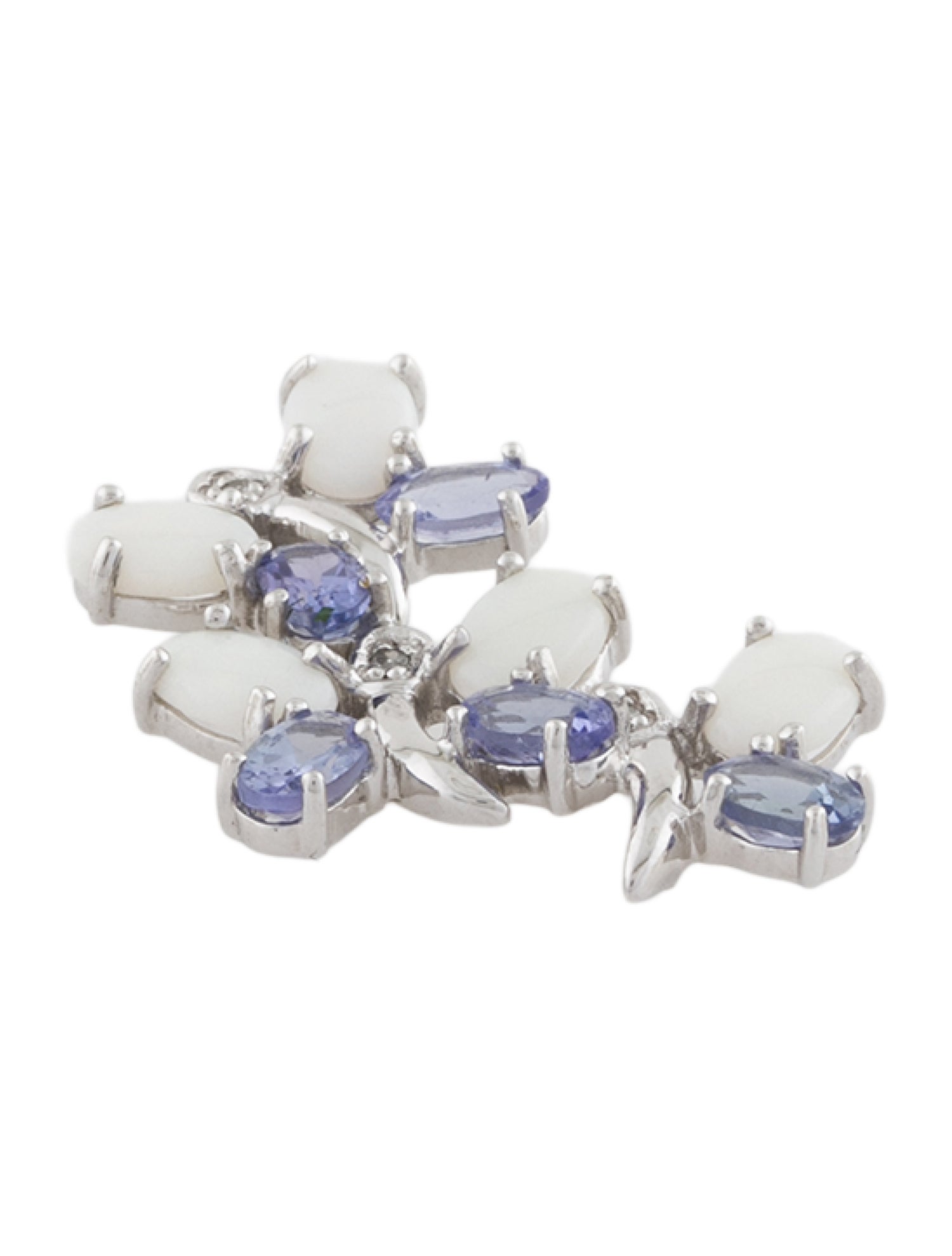 Pendant 10K 1.39ctw Tanzanite, Opal & Diamond