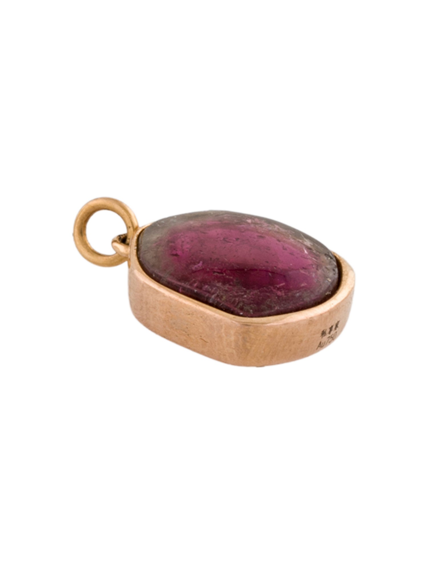Pendant 18K Watermelon Tourmaline