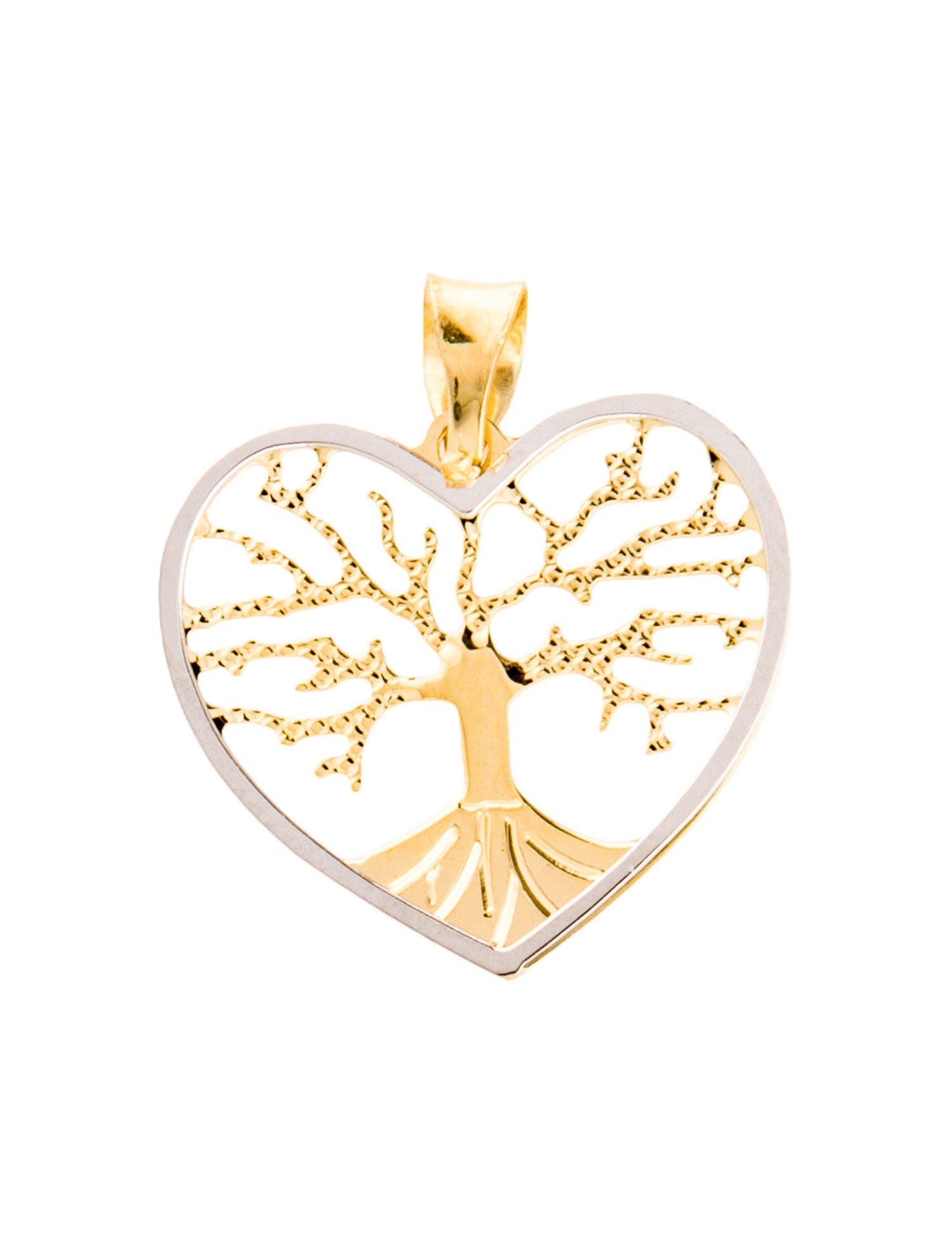 Pendant 14K Two-Tone Tree of Life Pendant
