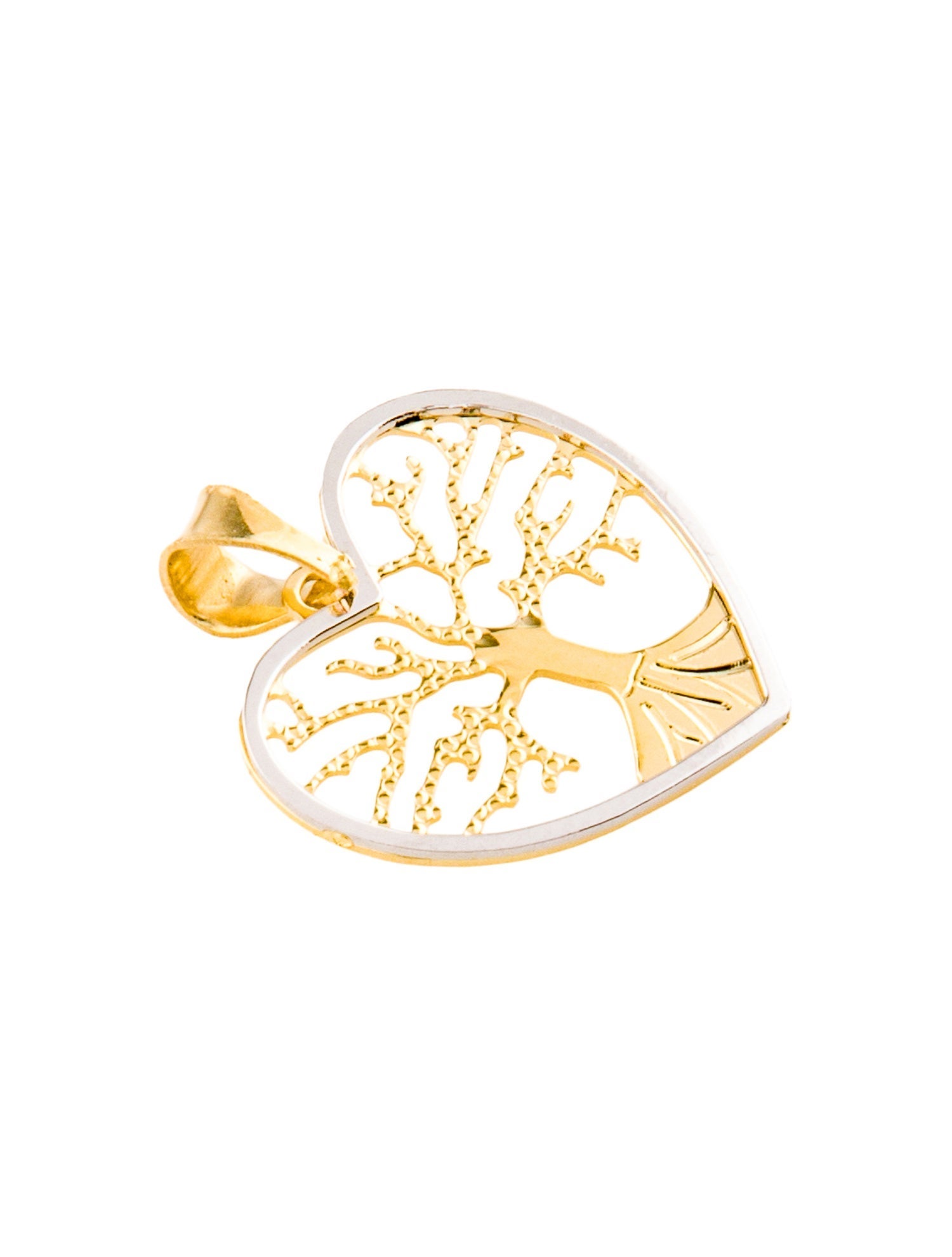 Pendant 14K Two-Tone Tree of Life Pendant