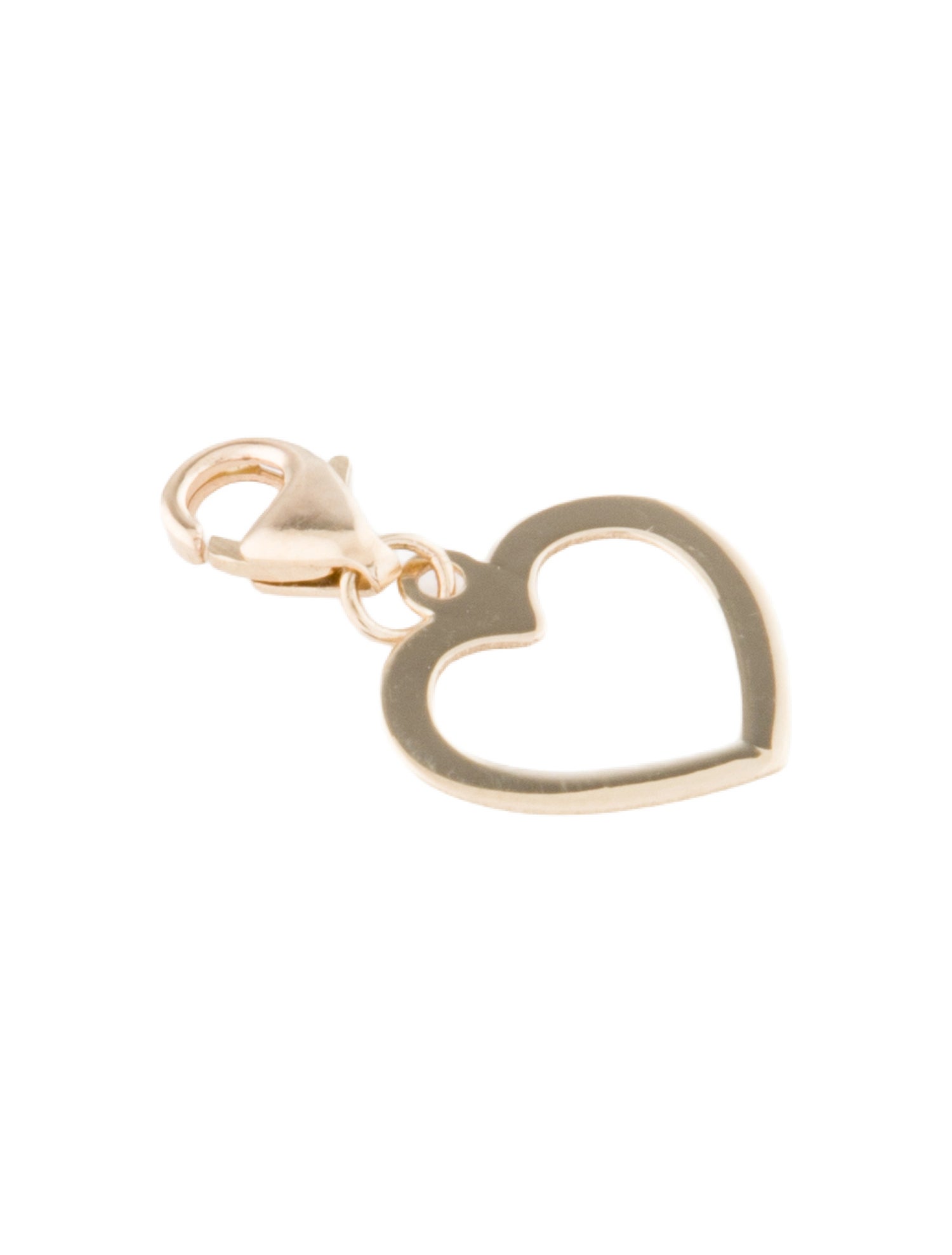 Pendant 14K Open Heart Charm Pendant