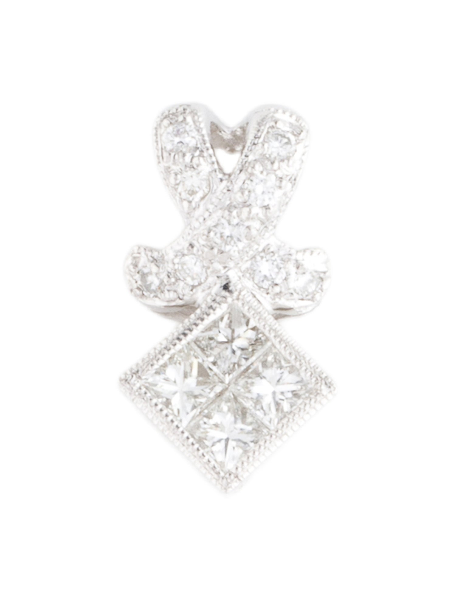 Pendant 14K Diamond Bow Pendant