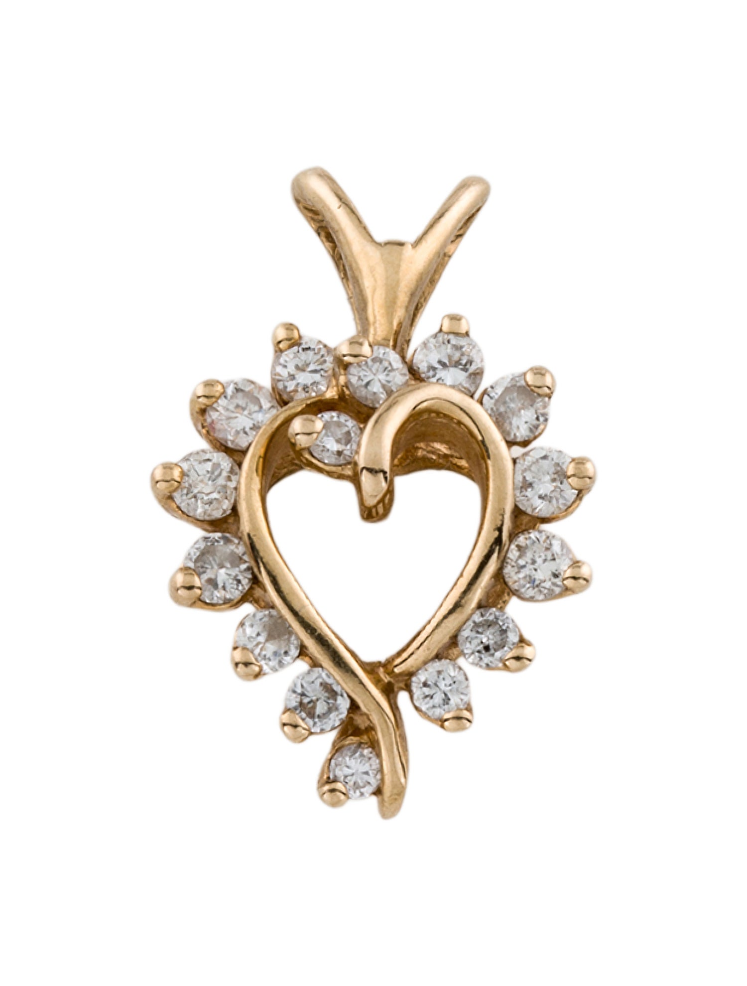 Pendant 14K Diamond Heart