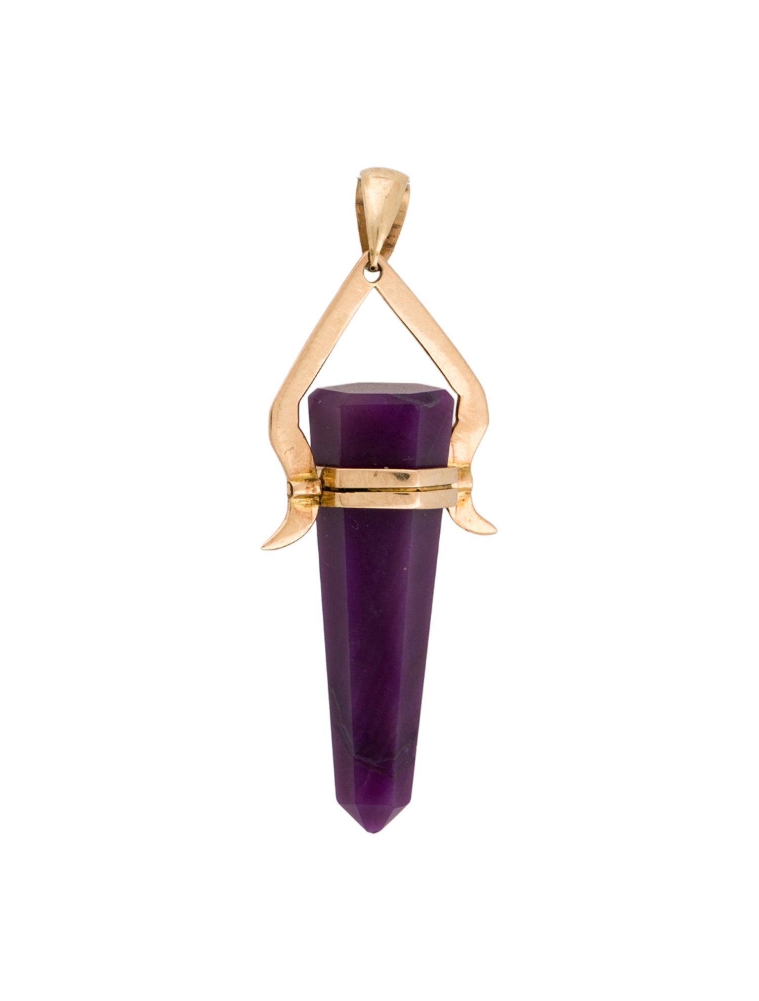 Pendant 14K Sugilite Point