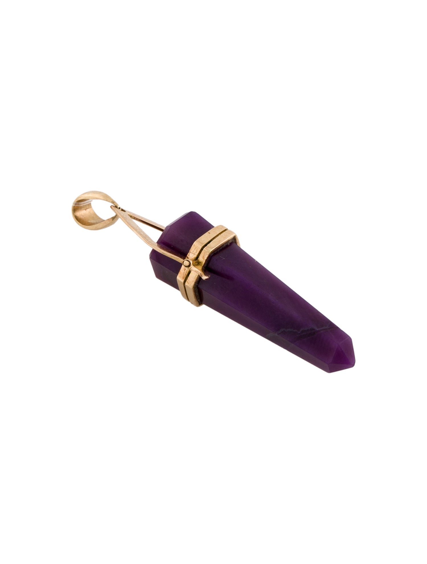 Pendant 14K Sugilite Point
