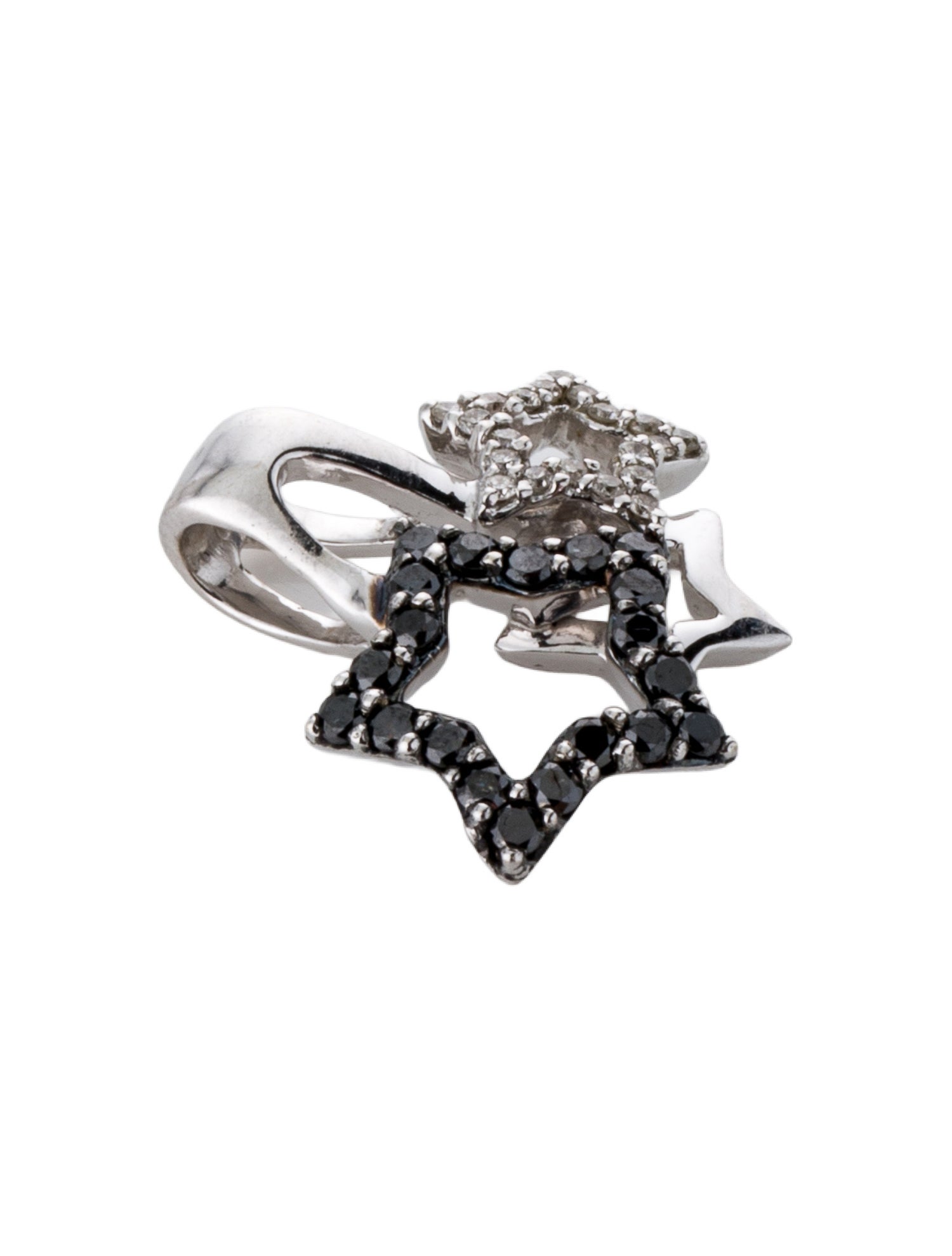 Pendant 14K Diamond Triple Star