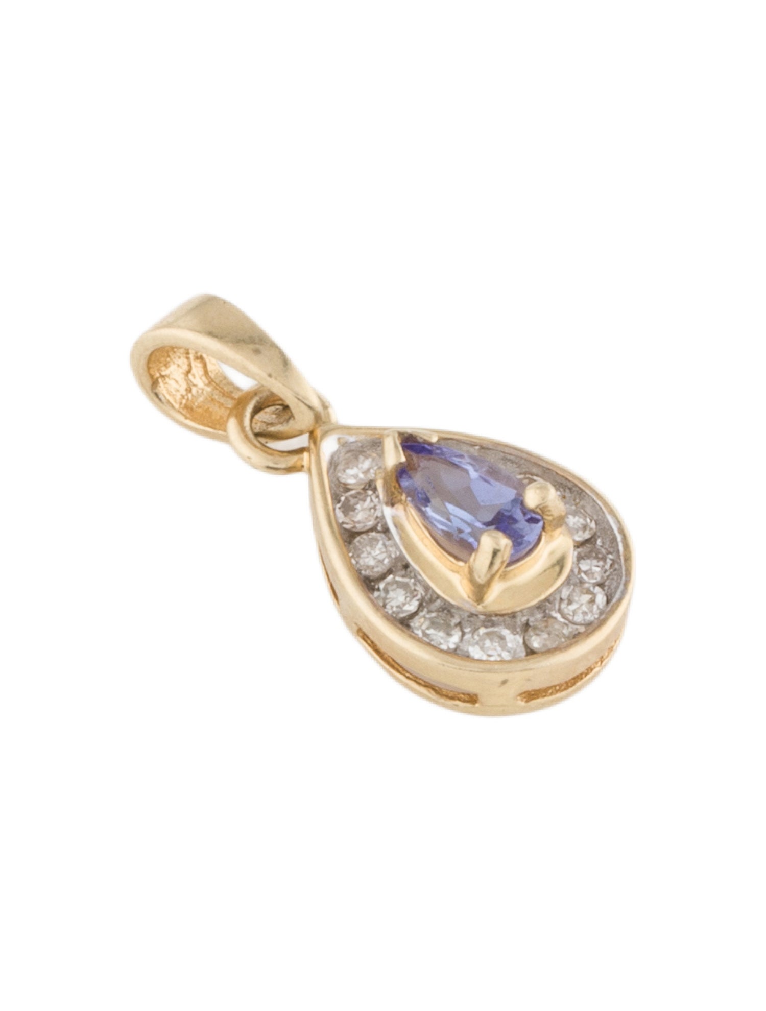 Pendant 14K Tanzanite & Diamond Pendant