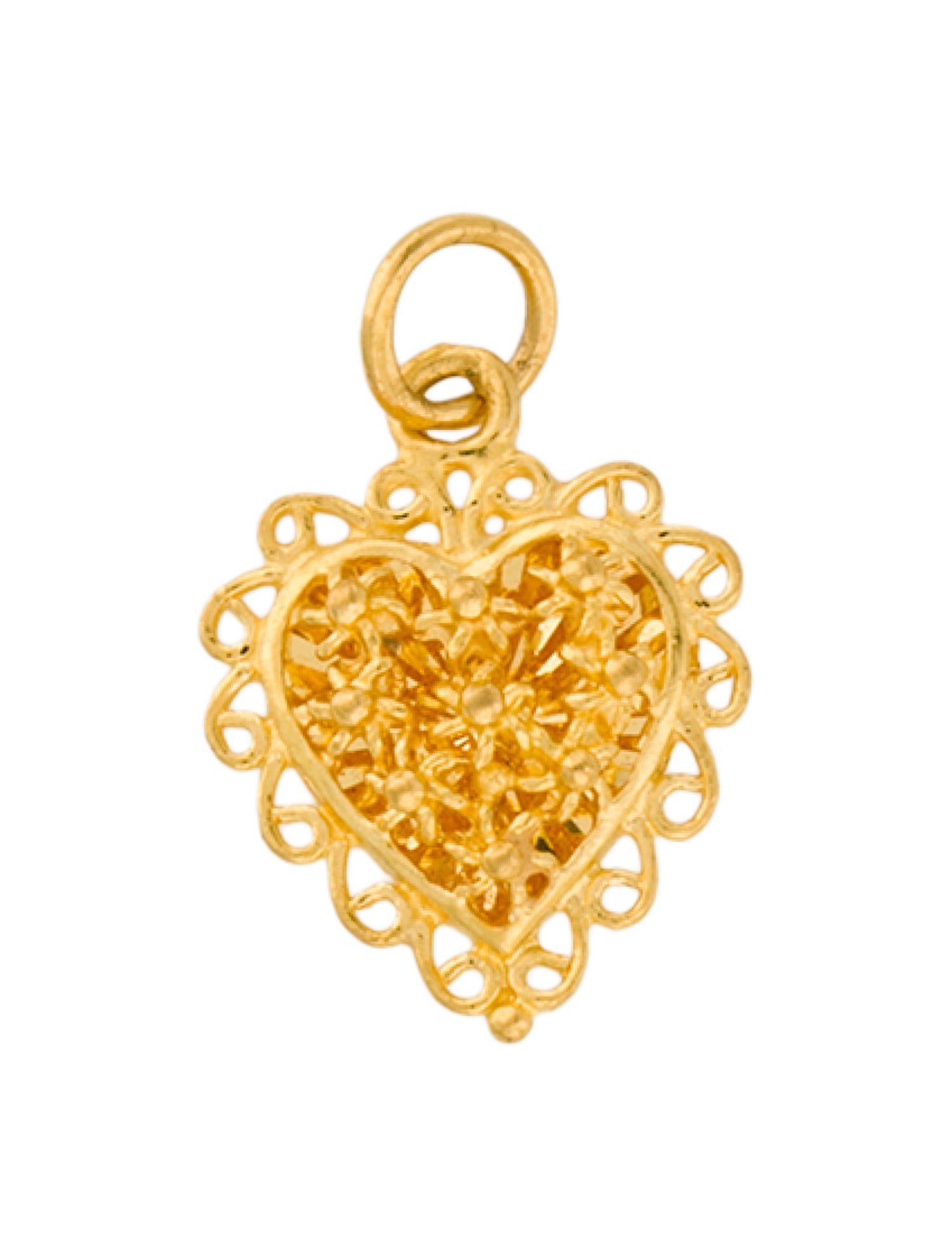 Pendant 24K Heart Necklace