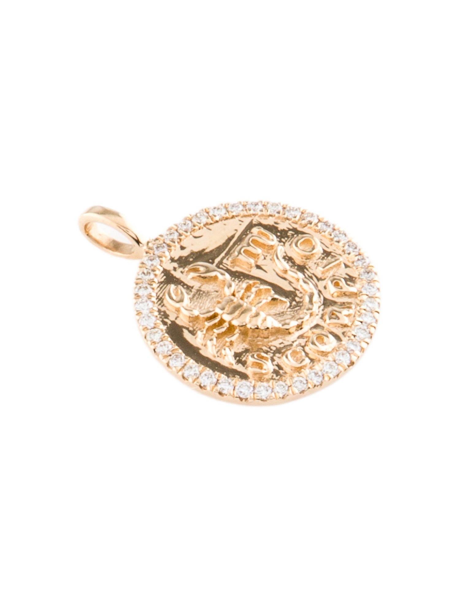 Pendant 18K Diamond Scorpio Zodiac