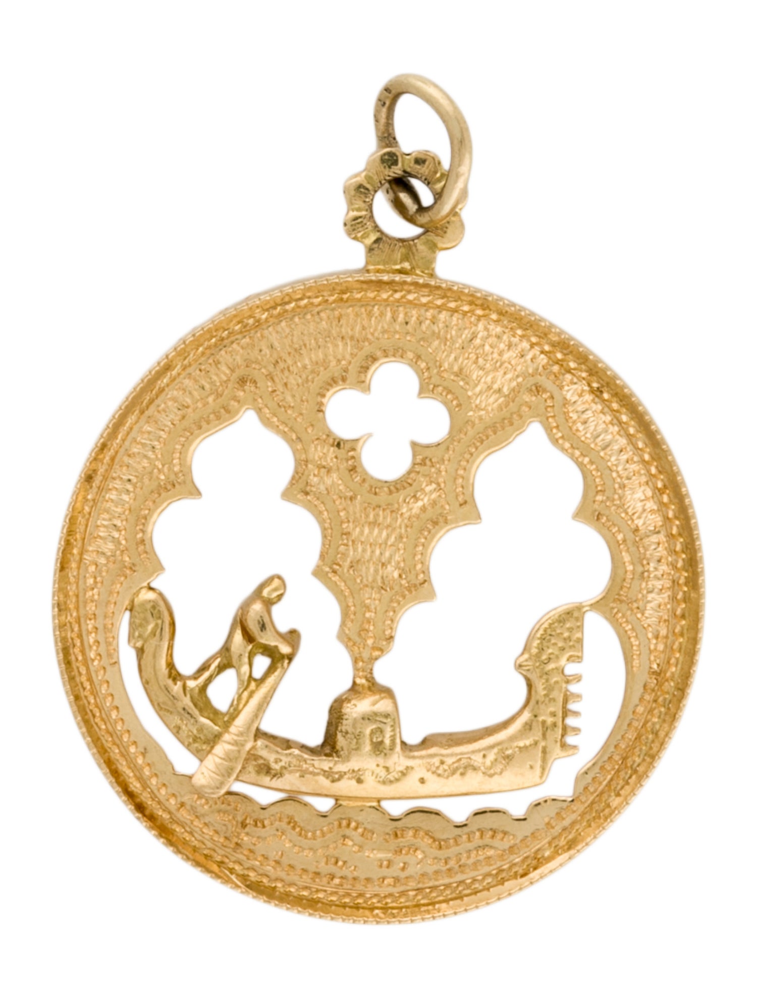 Pendant 18K Venetian Boat